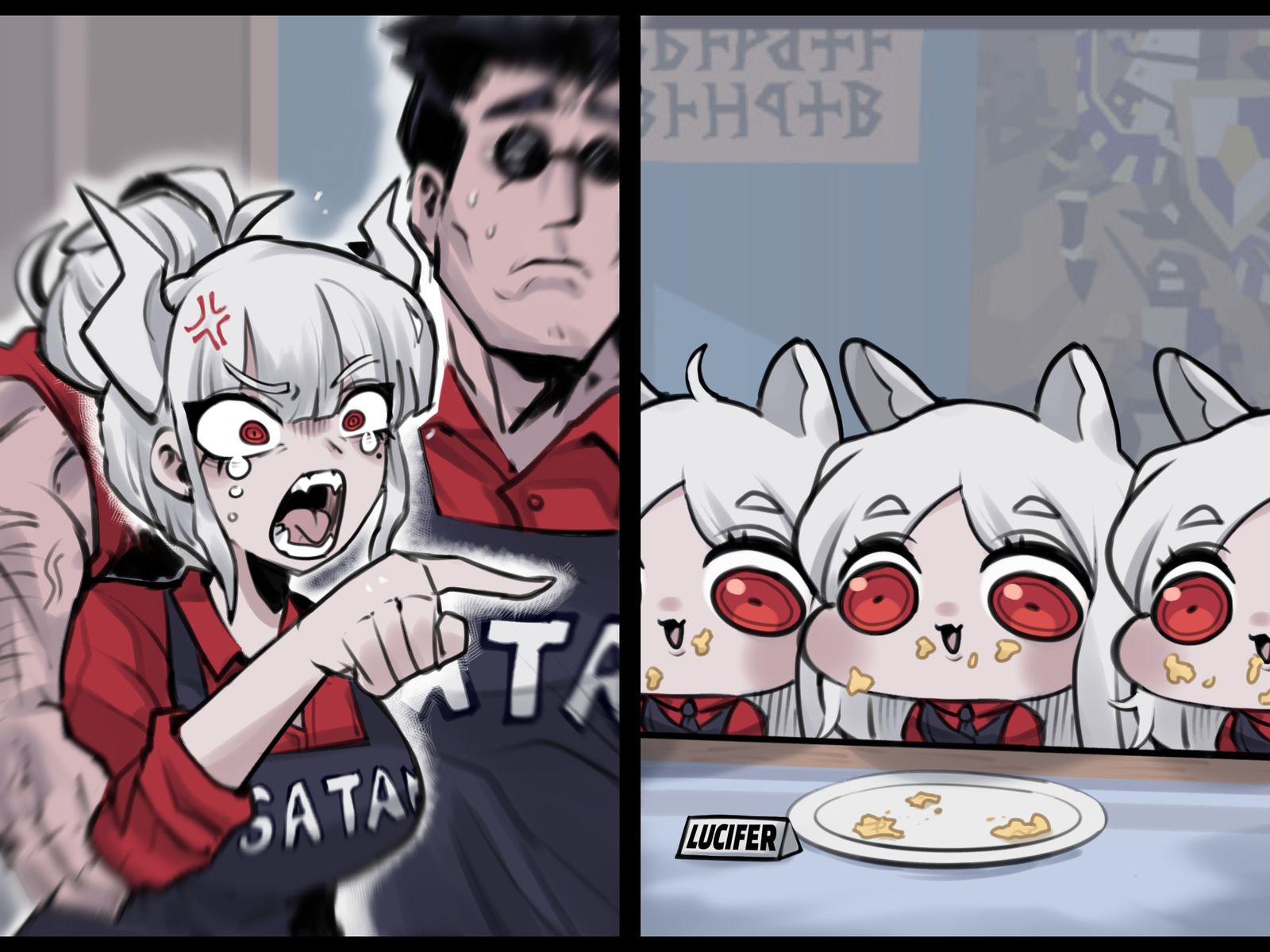 Lucifer yelling at Cerberus-触站