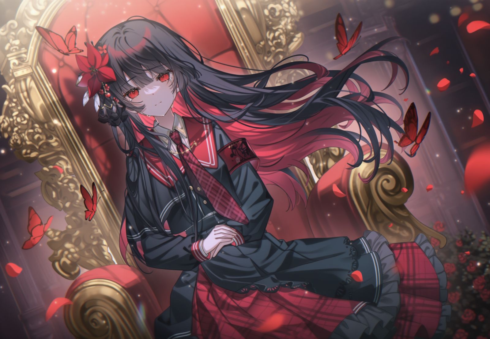 王座插画图片壁纸