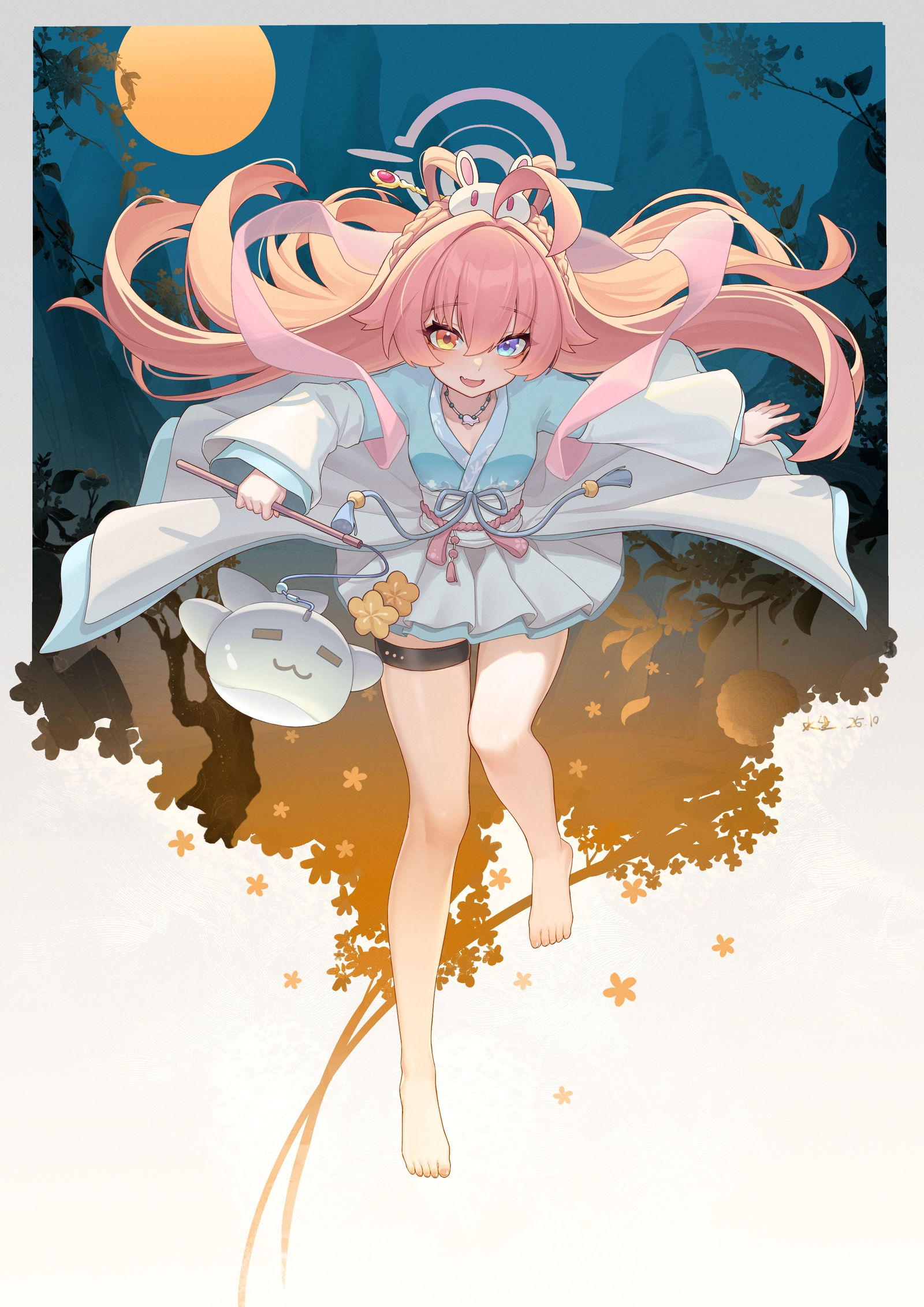 中秋星野插画图片壁纸