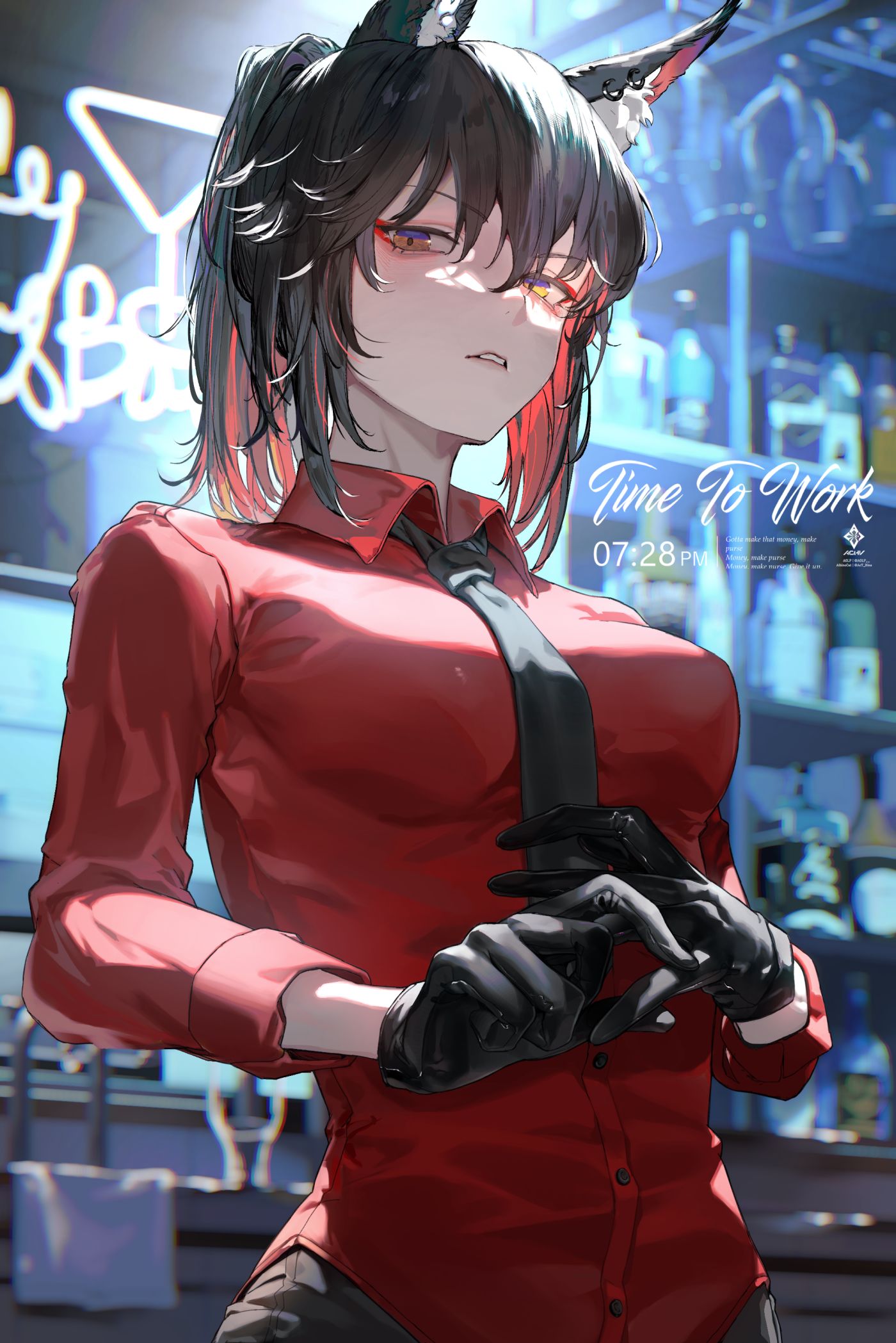 It's time to work插画图片壁纸