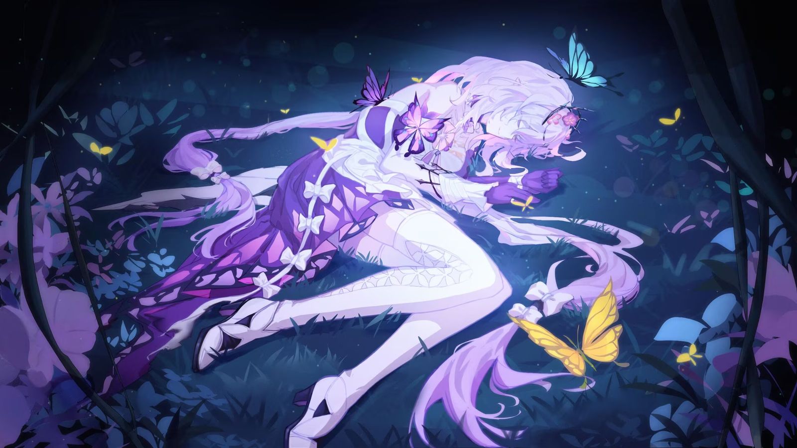 遐蝶插画图片壁纸