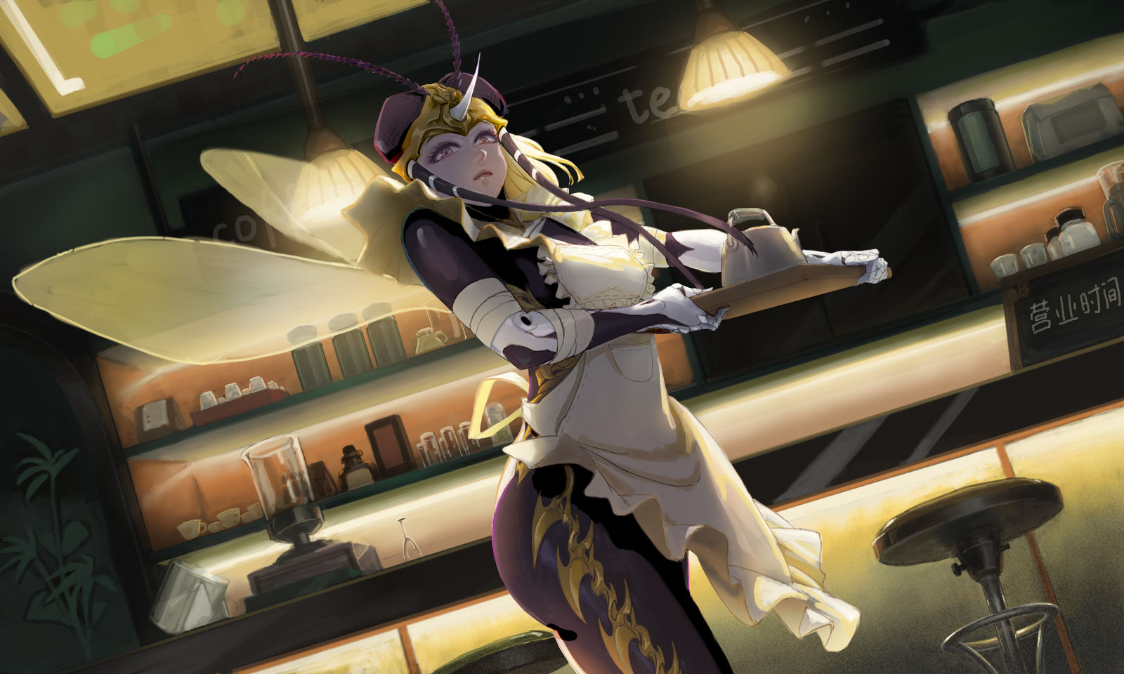 一拳超人女仆咖啡蚊子女头像同人高清图