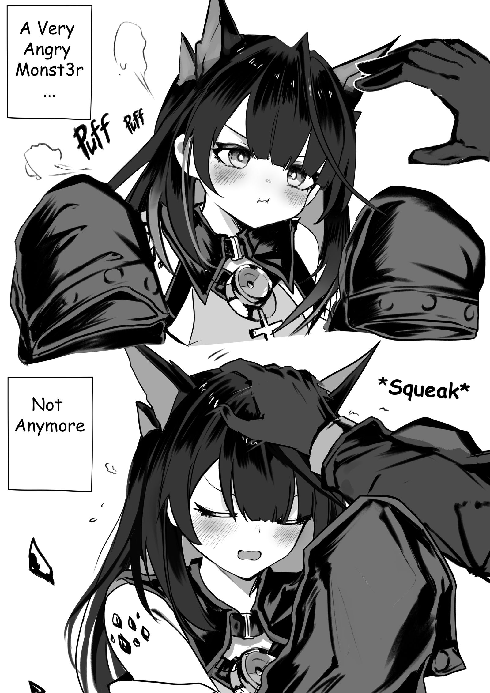 Headpat Grrr插画图片壁纸