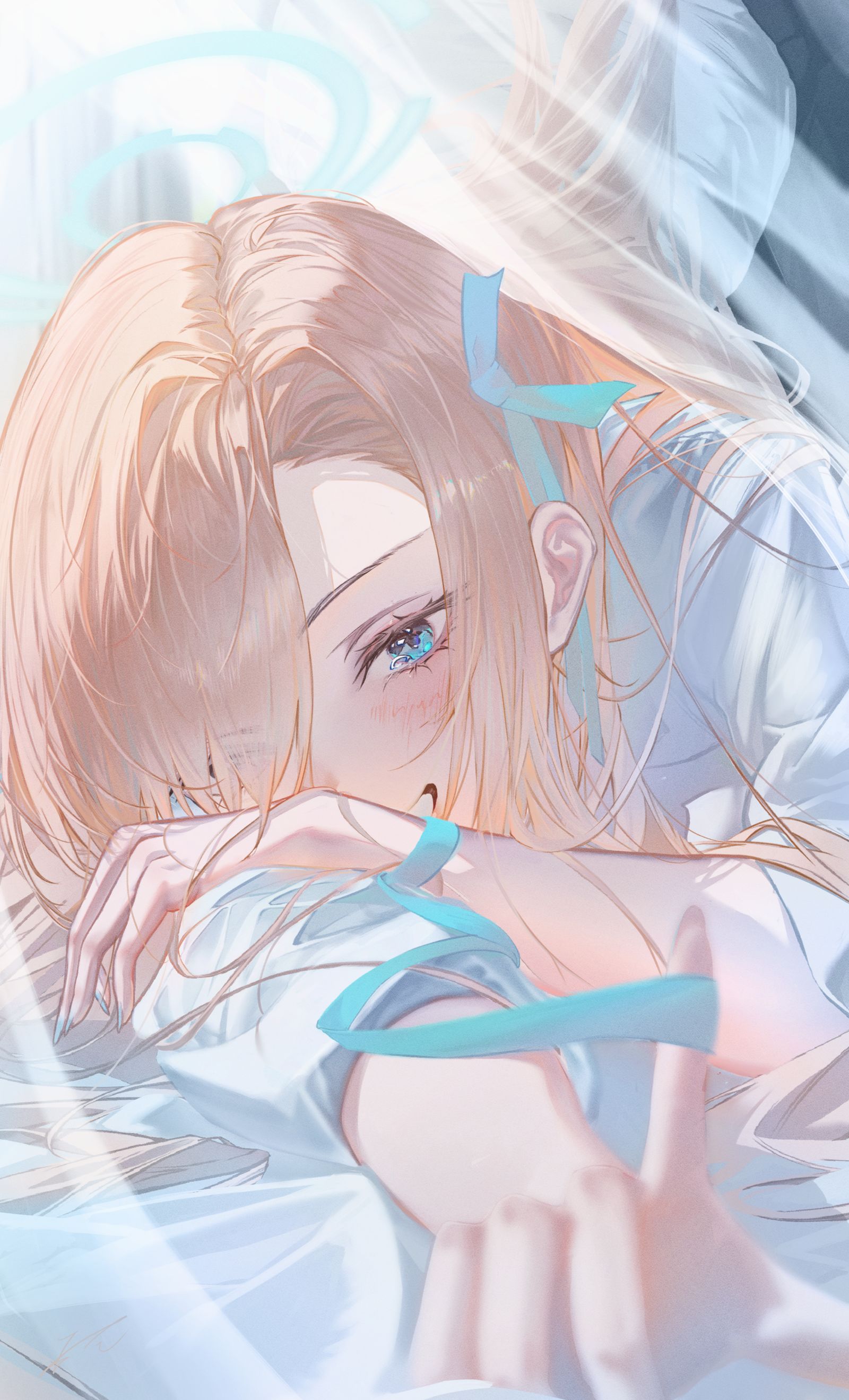 制服アスナ插画图片壁纸