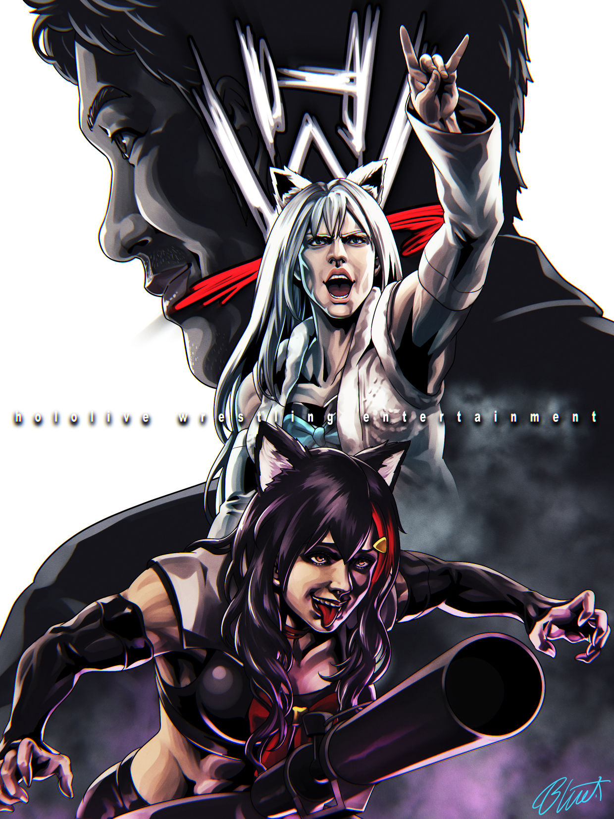 ホロライブレスリングエンターテイメント２头像同人高清图