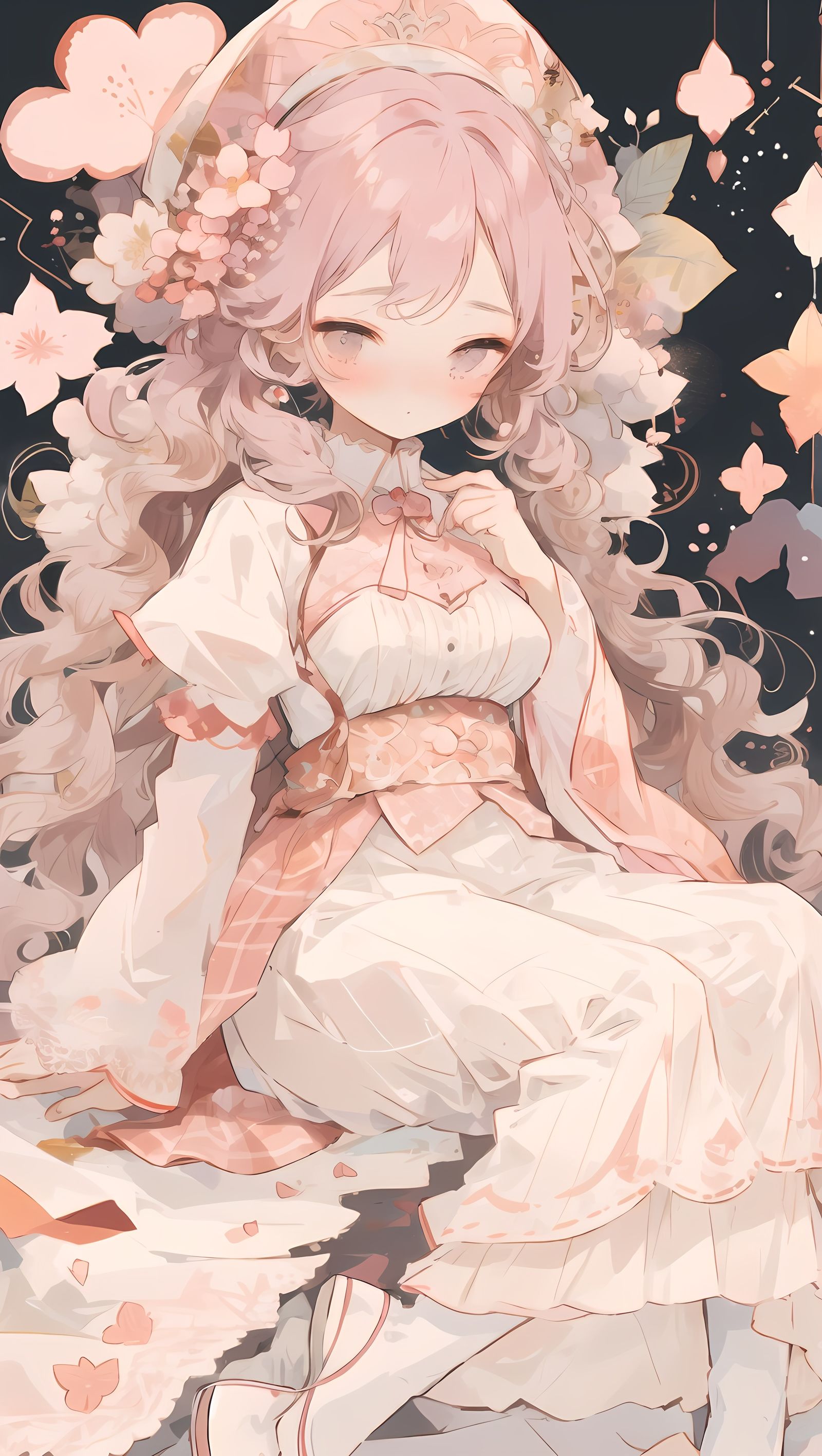 粉头发女孩头像同人高清图