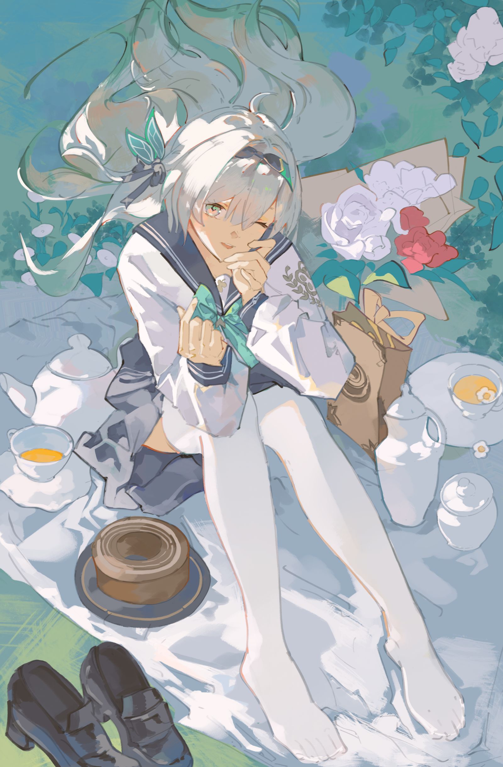 Firefly Schoolgirl插画图片壁纸