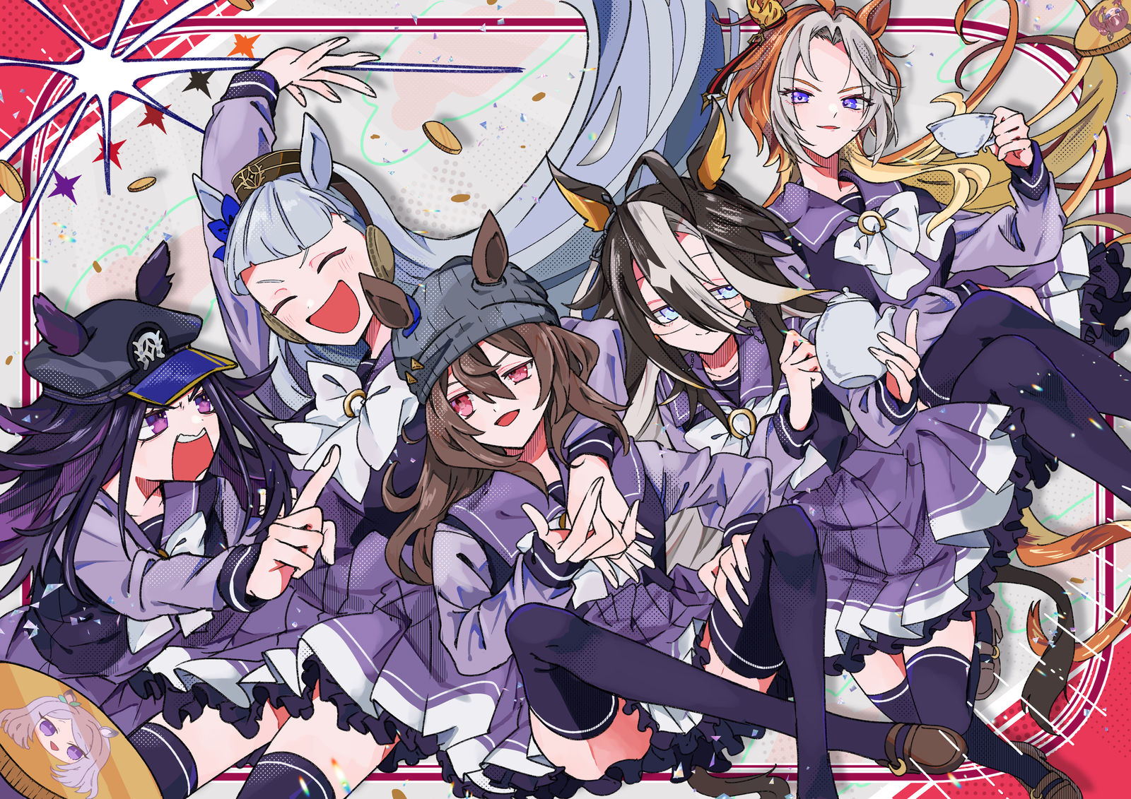 ウマまとめ２插画图片壁纸