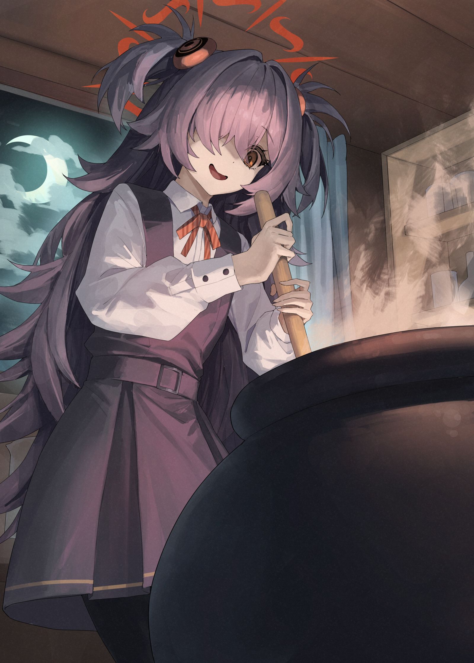 カノエ先輩（料理中）插画图片壁纸