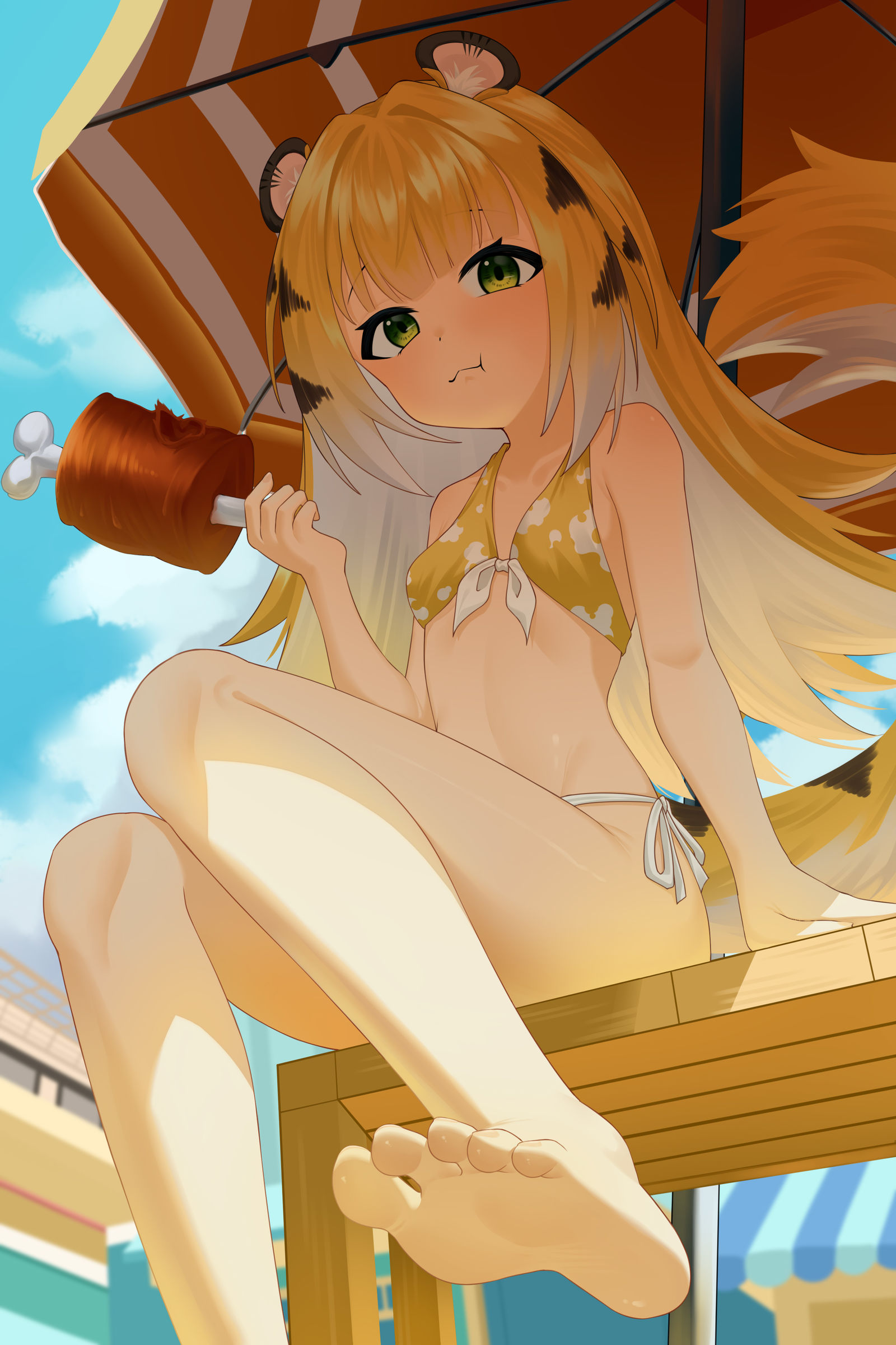 橘福福插画图片壁纸