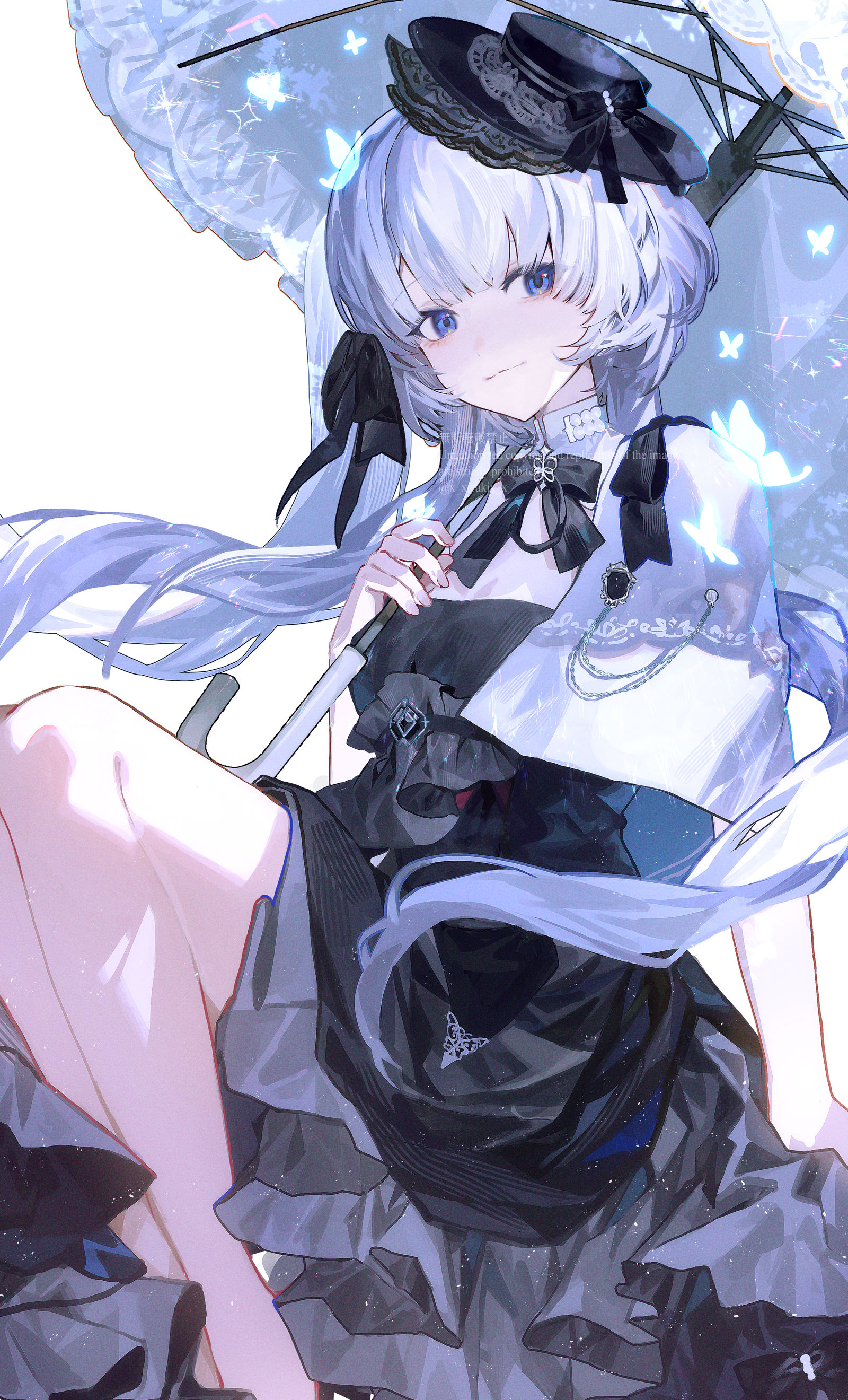 Skeb-女孩子白发