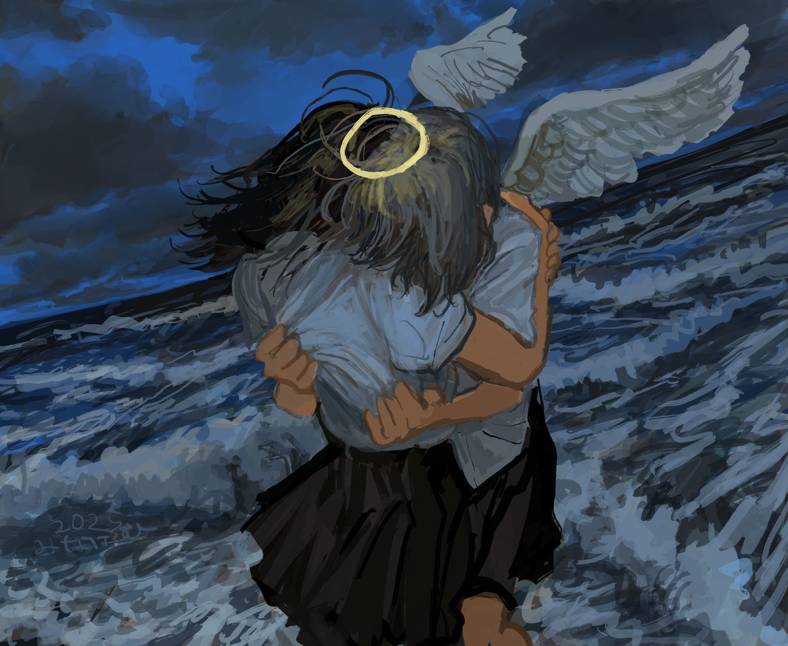 耐える插画图片壁纸