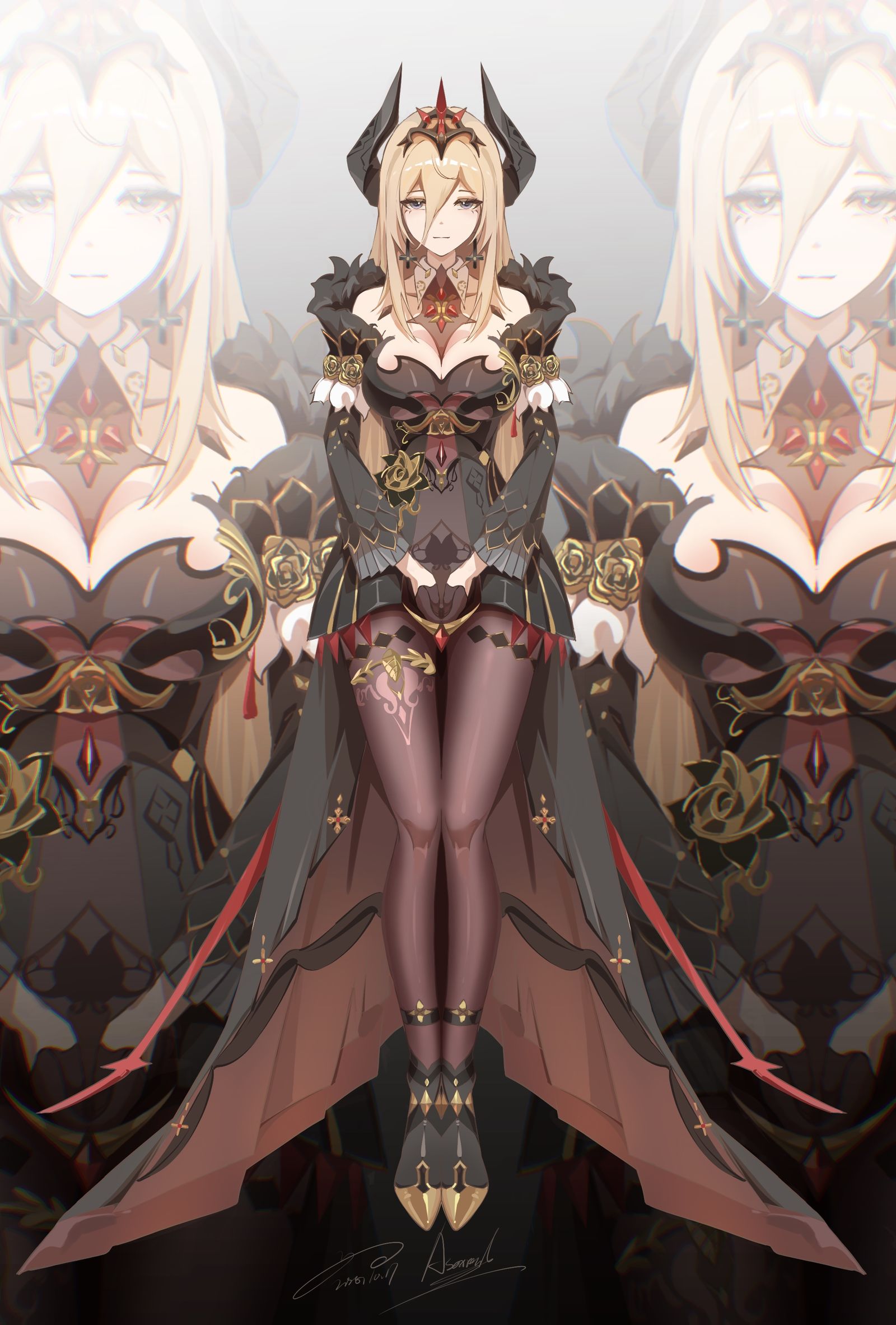 阿波尼亚【大魔王】插画图片壁纸