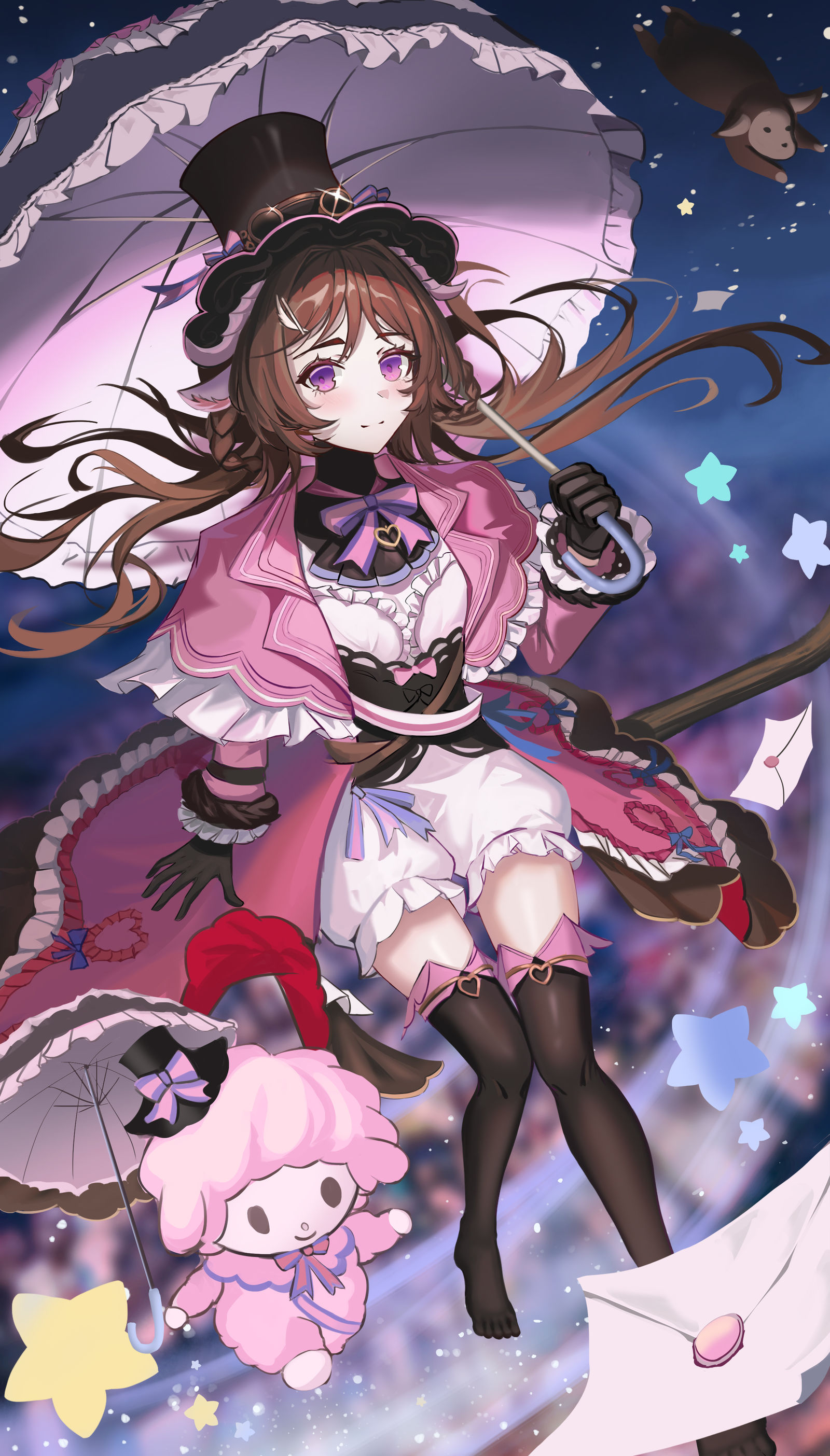 小羊插画图片壁纸