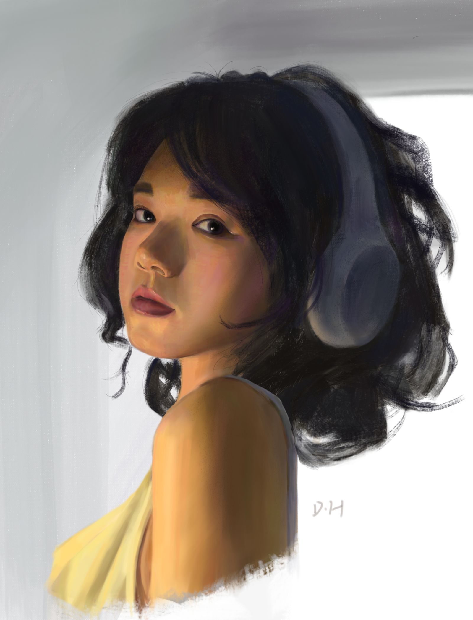 黄衣与灰调的聆听者头像同人高清图