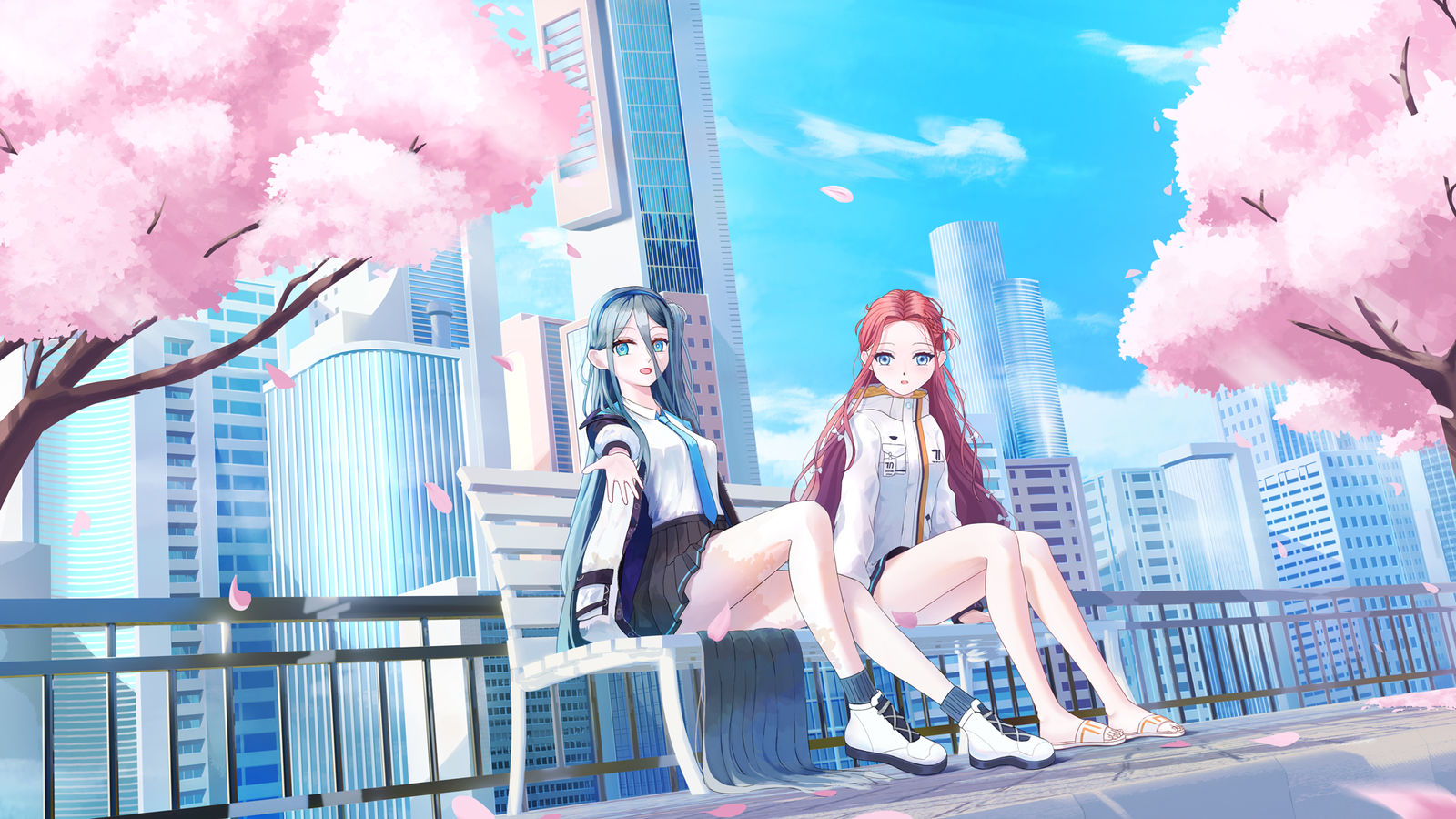 天童爱丽丝+花冈柚子头像同人高清图