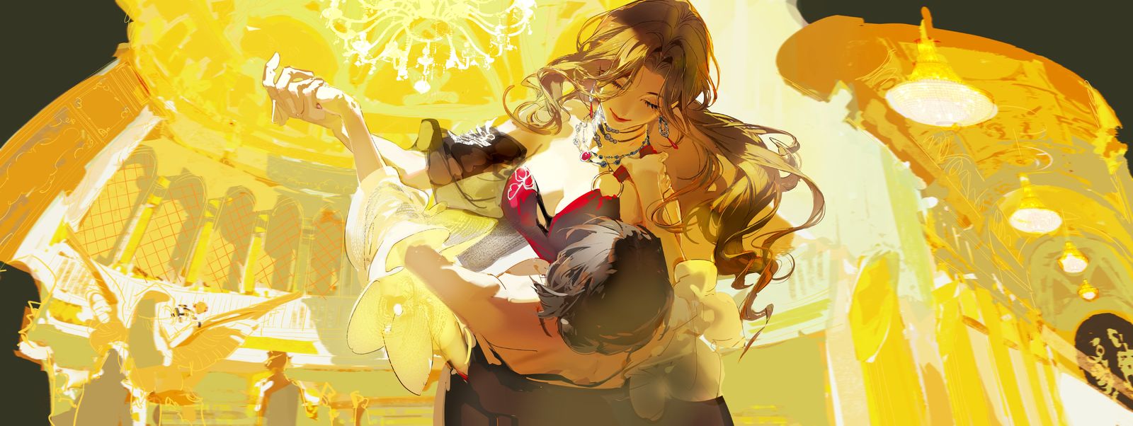 跳舞插画图片壁纸