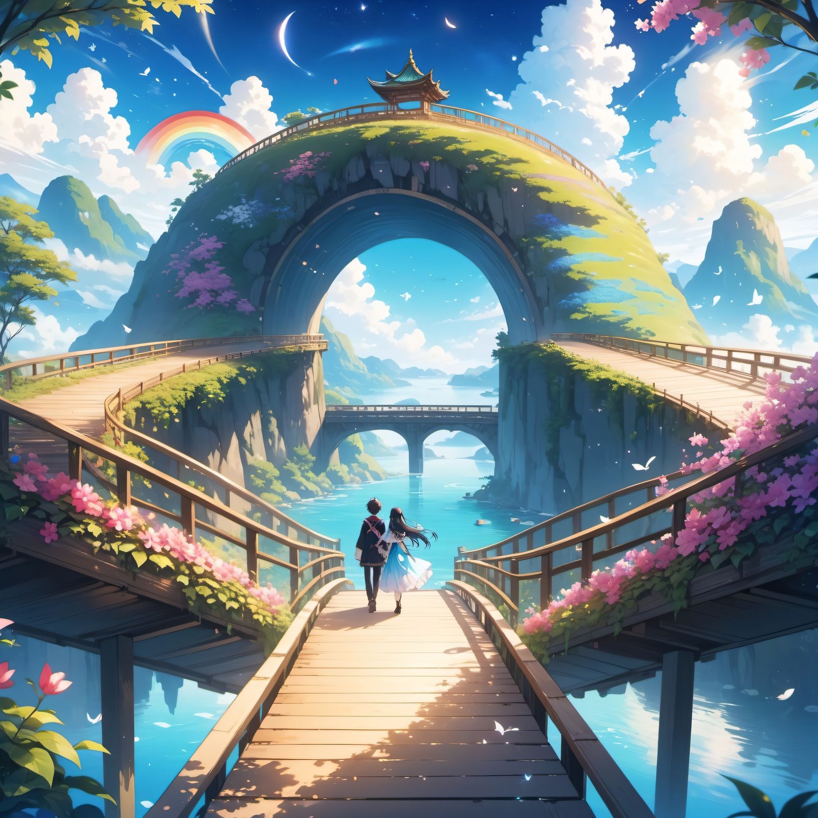 梦想彩虹桥头像同人高清图