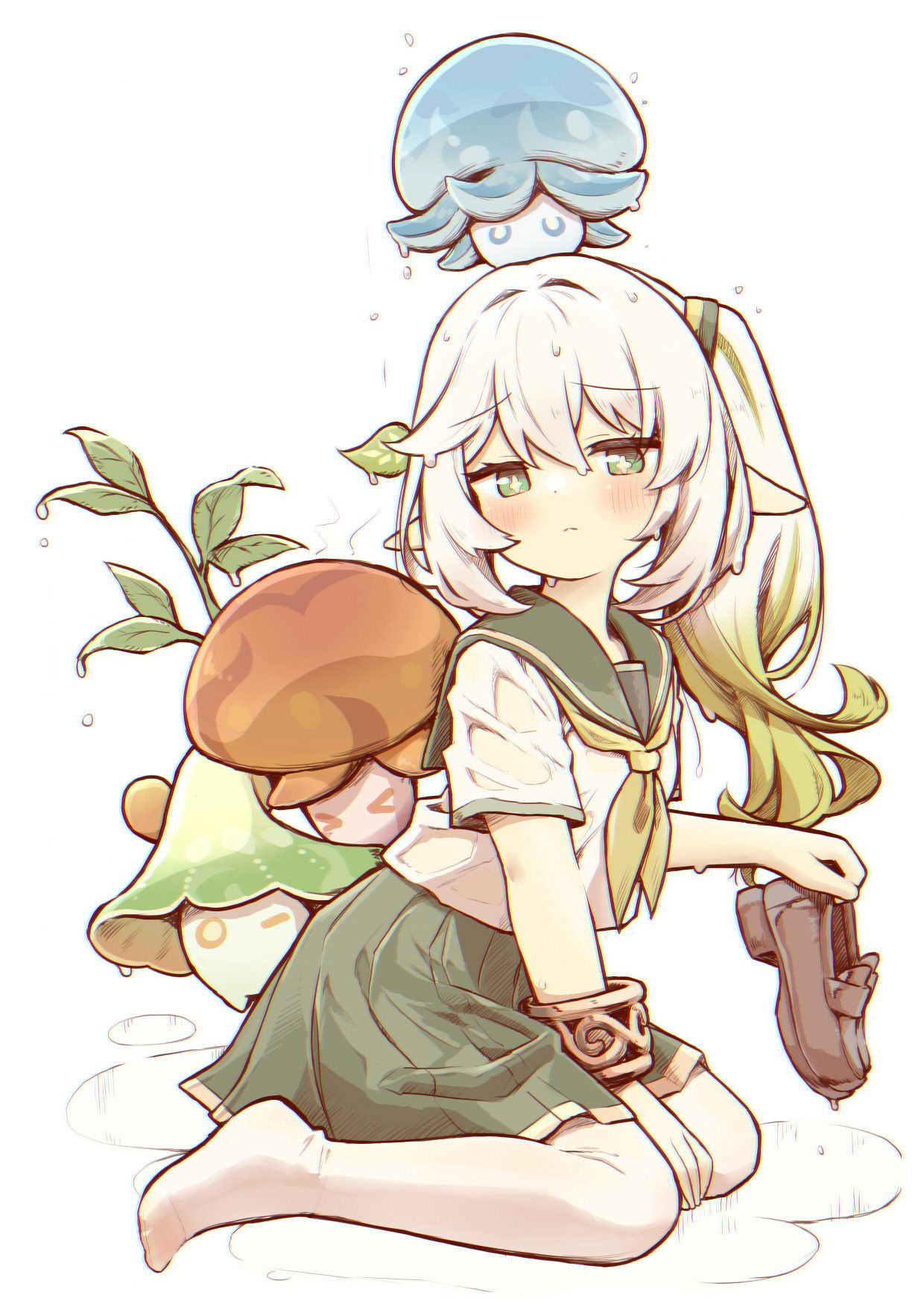 雨+ナヒーダ+キノコンたち