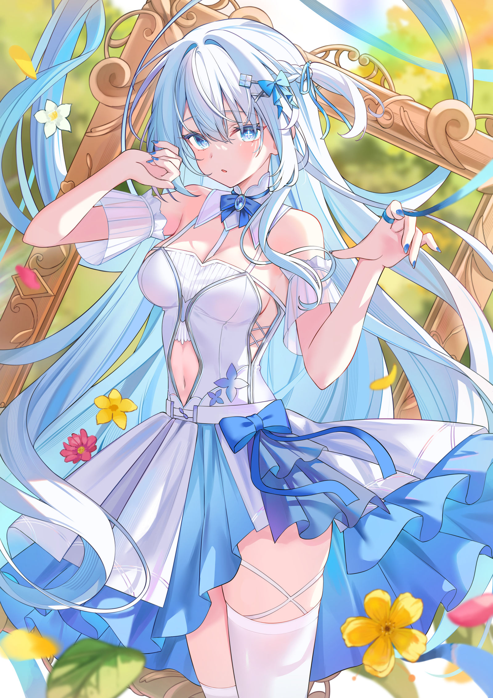 BLOWING-女孩子白发