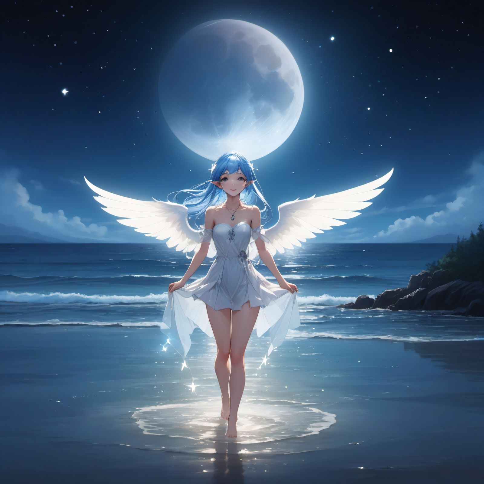 小翅膀插画图片壁纸