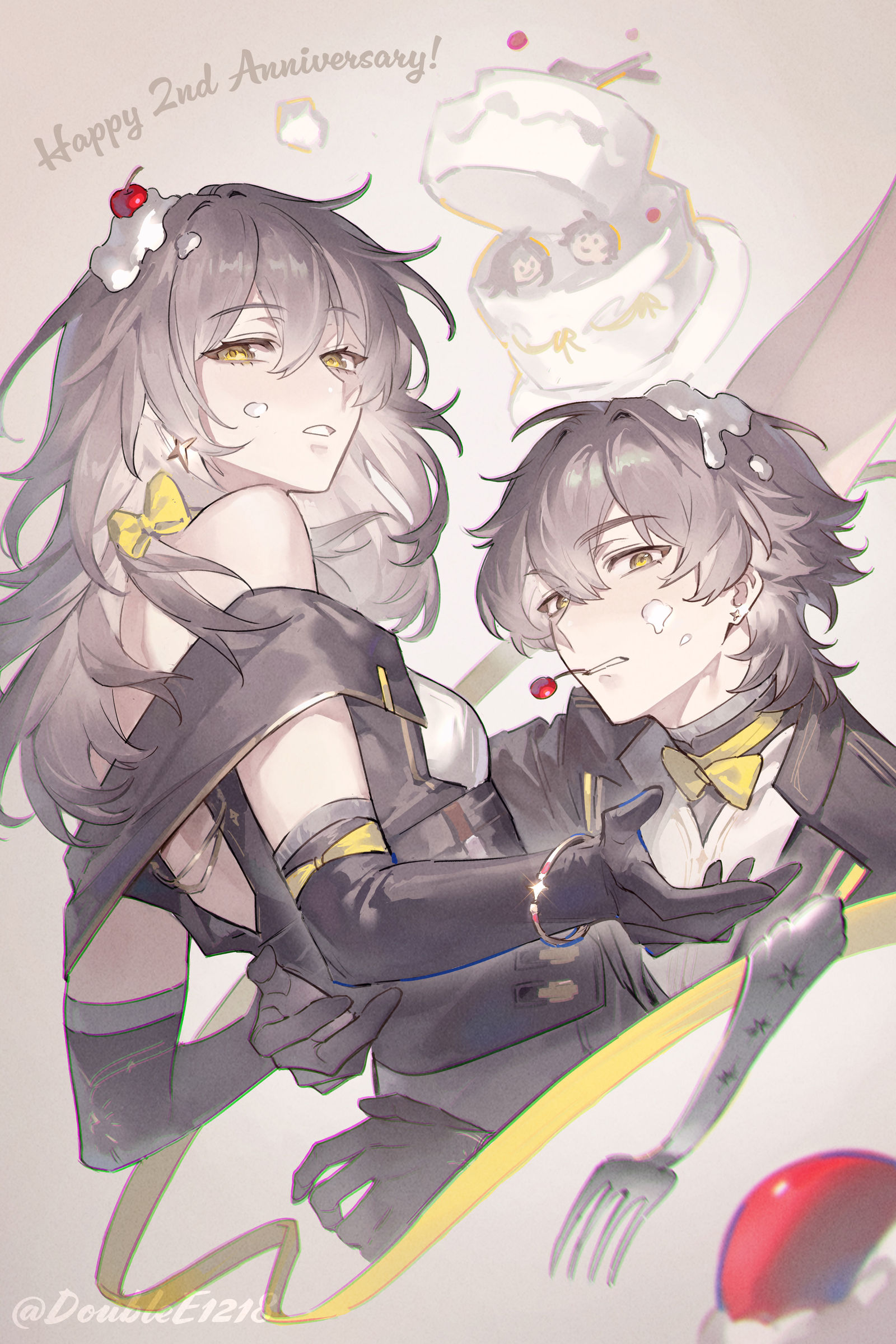 Happy 2nd Anniversary!  插画图片壁纸