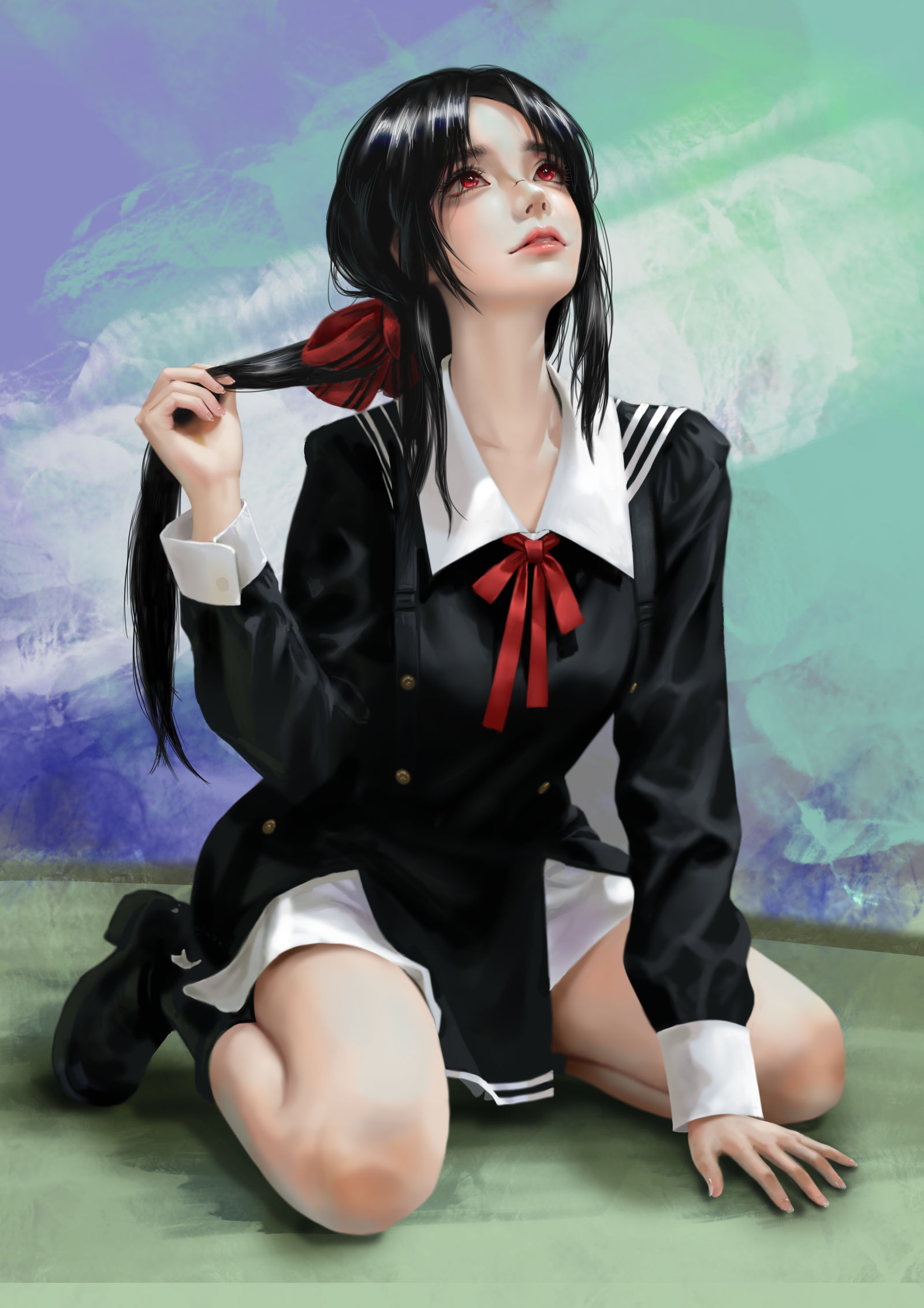 美女COSER-厚涂头像