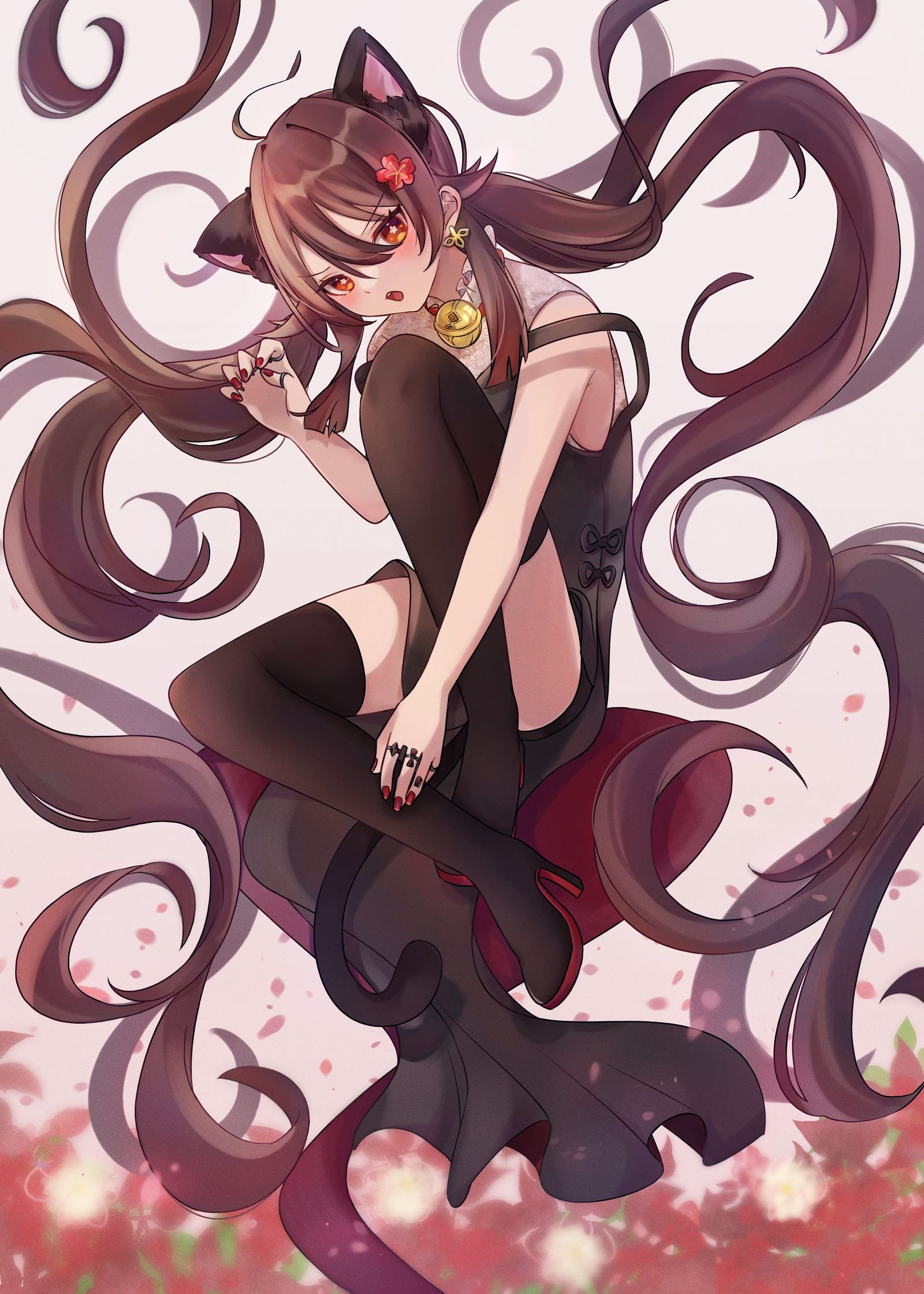 ....にゃっ！-原神胡桃