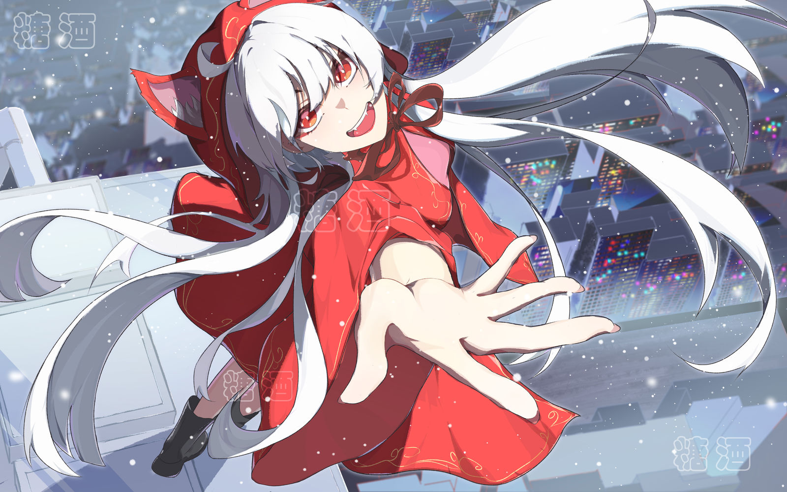 夜色下的吸血鬼少女的邀请头像同人高清图