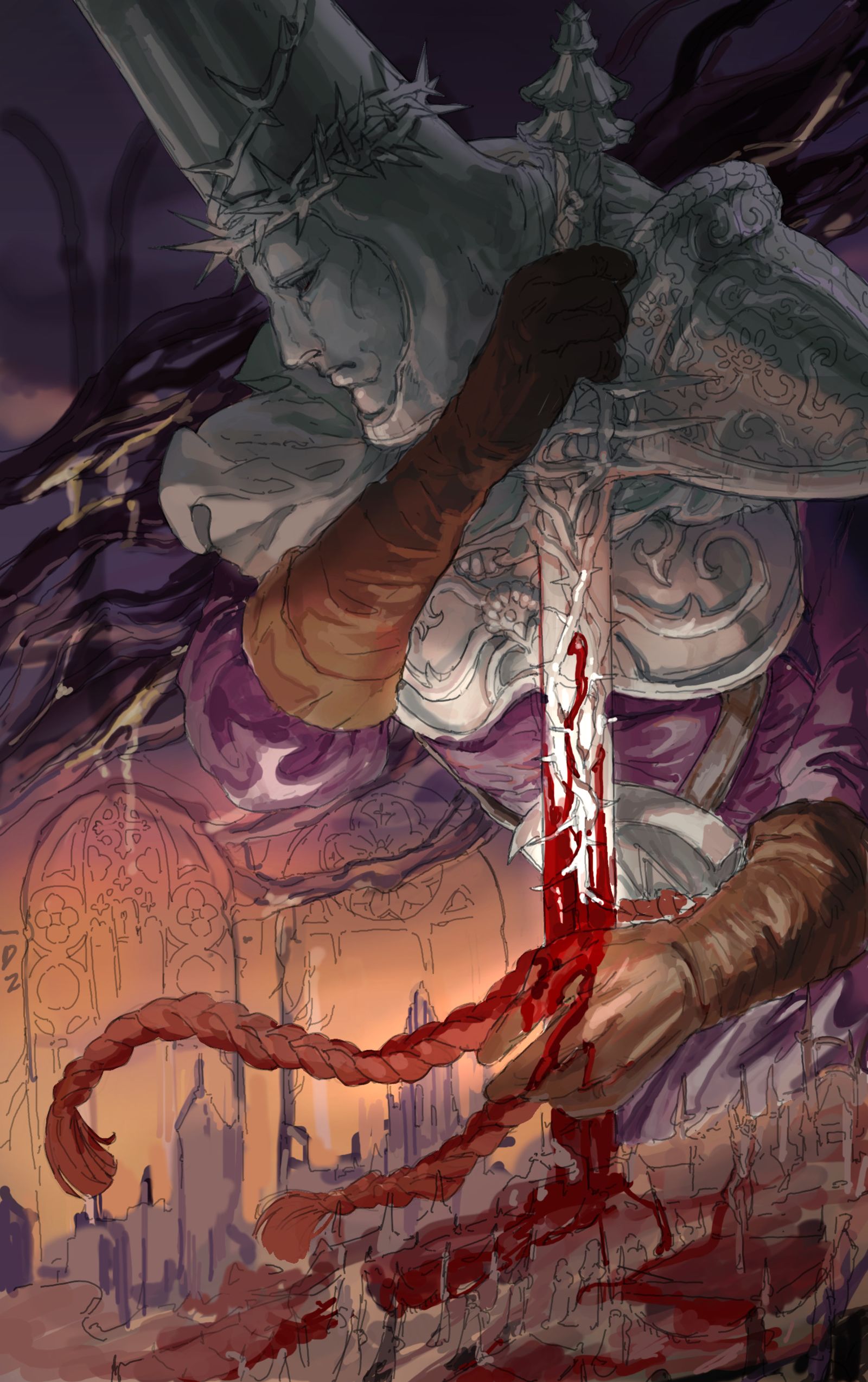 在古代游行的道路上头像同人高清图