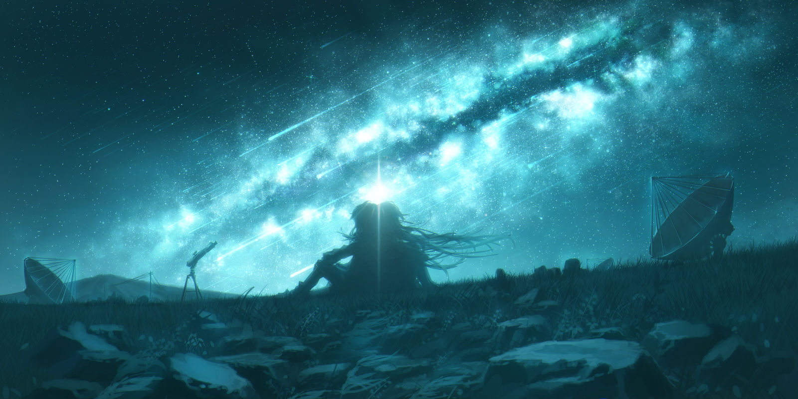 星空插画图片壁纸