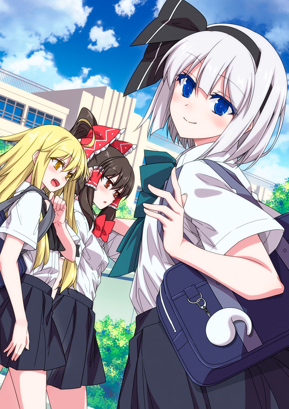 魔理沙と霊夢と妖夢