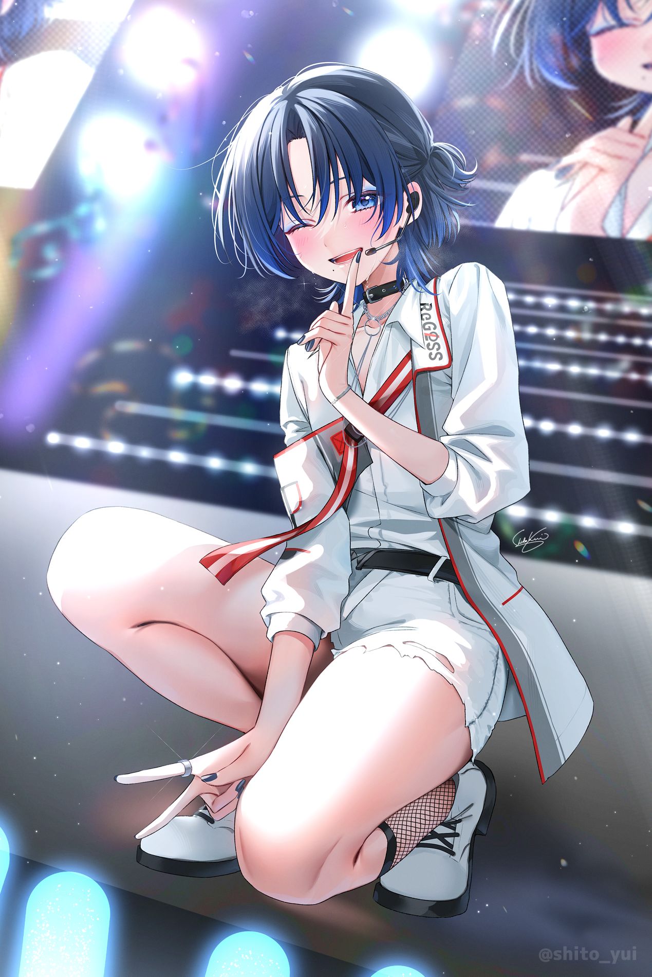 こっそりファンサ青くん