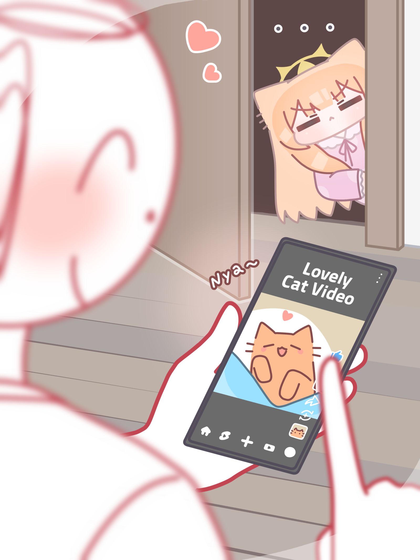 hey插画图片壁纸