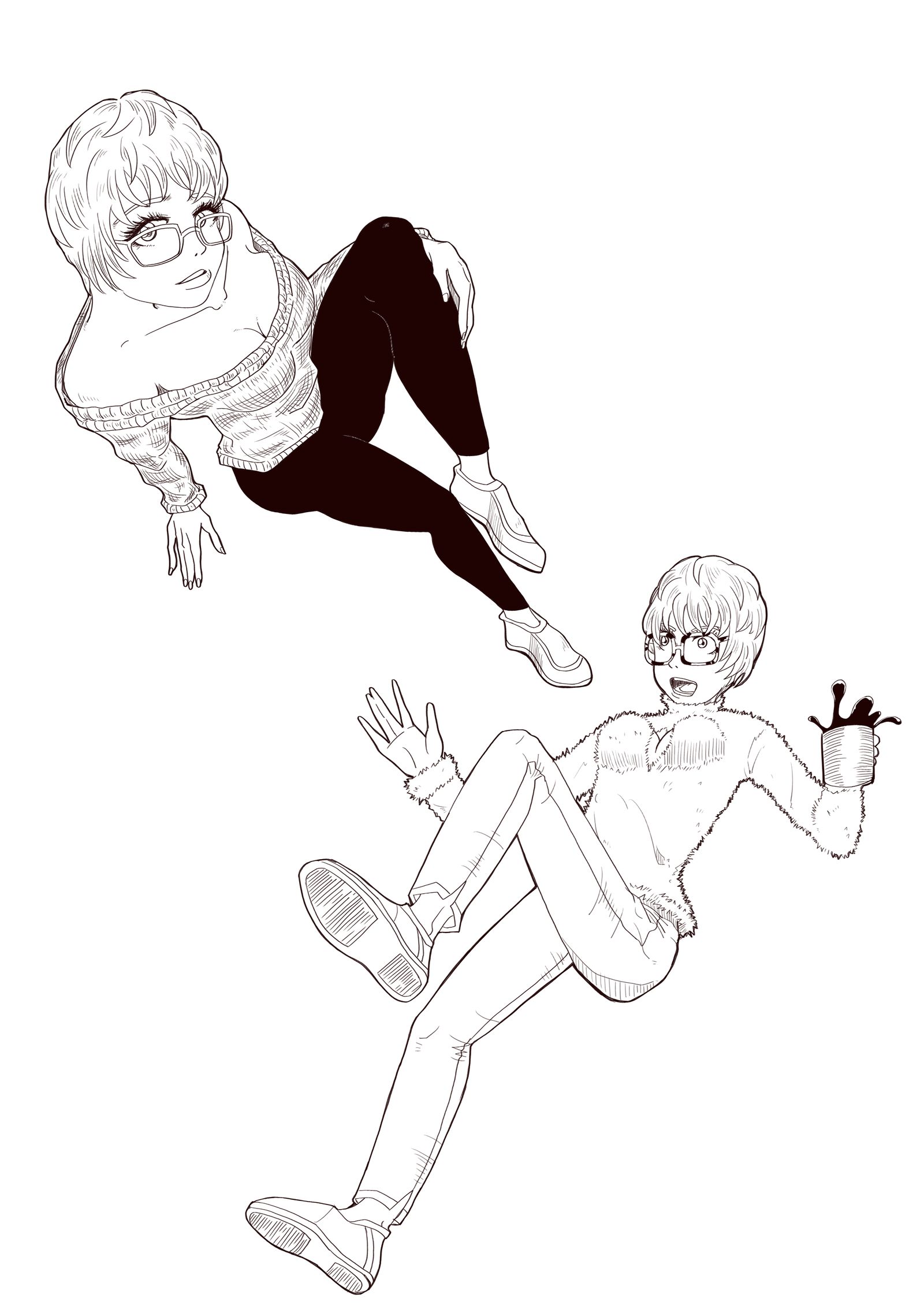 黑白练习08头像同人高清图