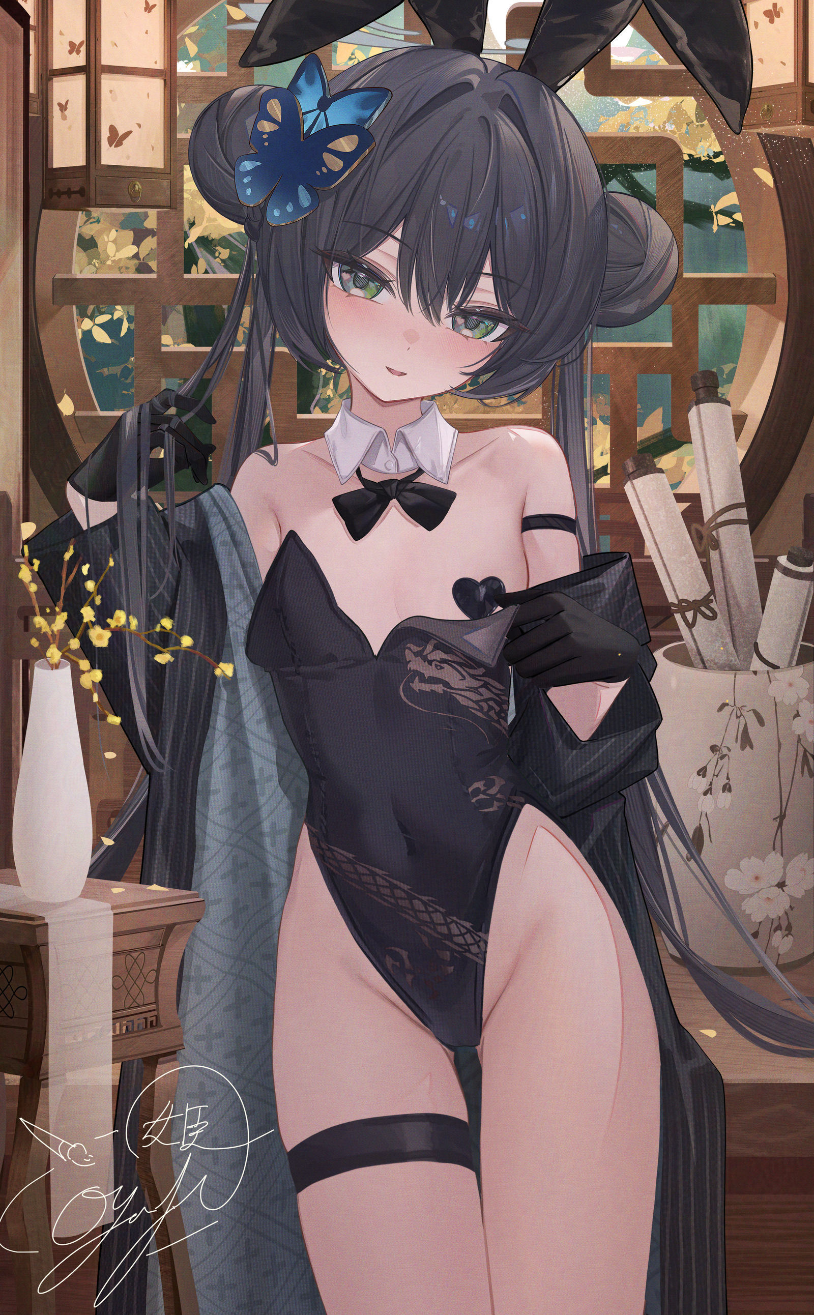 バニーキサキ插画图片壁纸