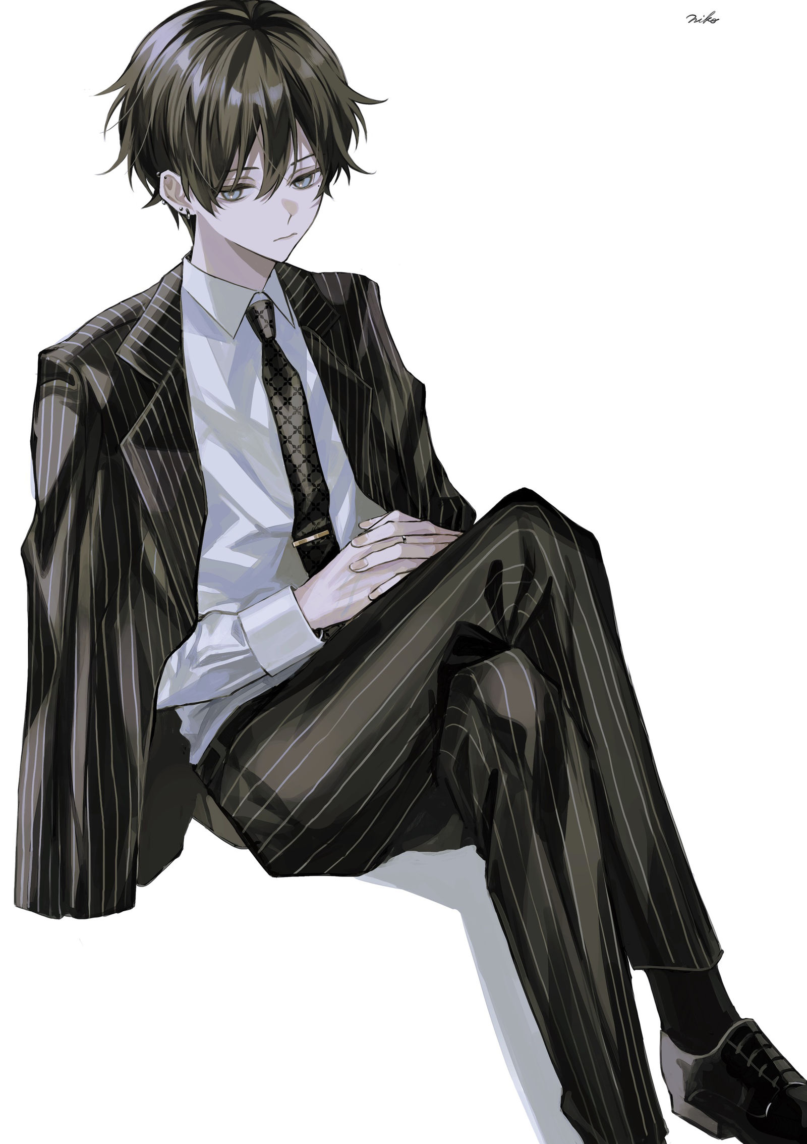 スーツ插画图片壁纸