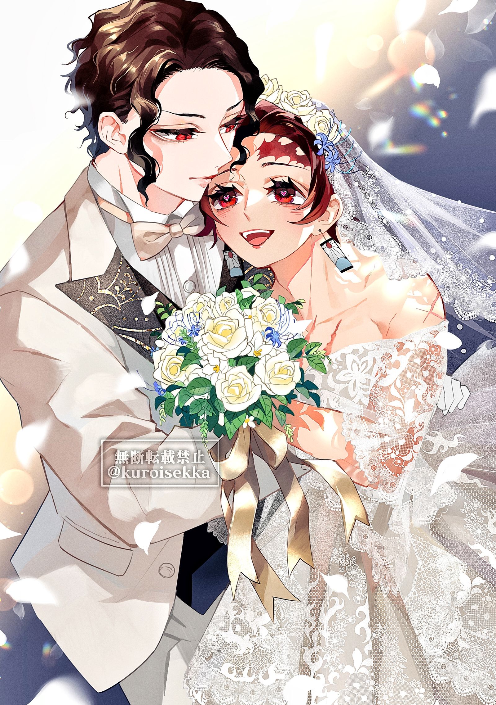 白と黒のジューンブライド头像同人高清图