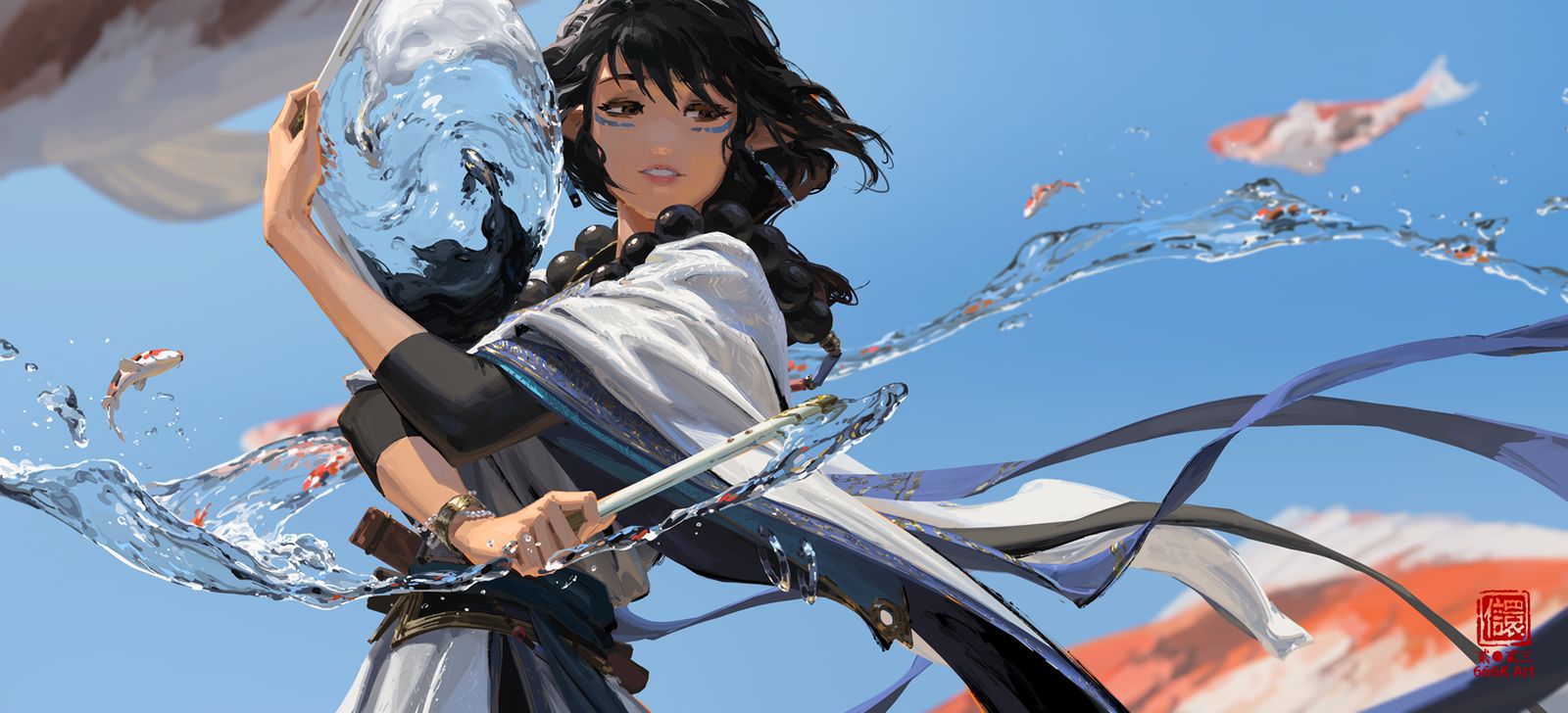 太极水扇头像同人高清图