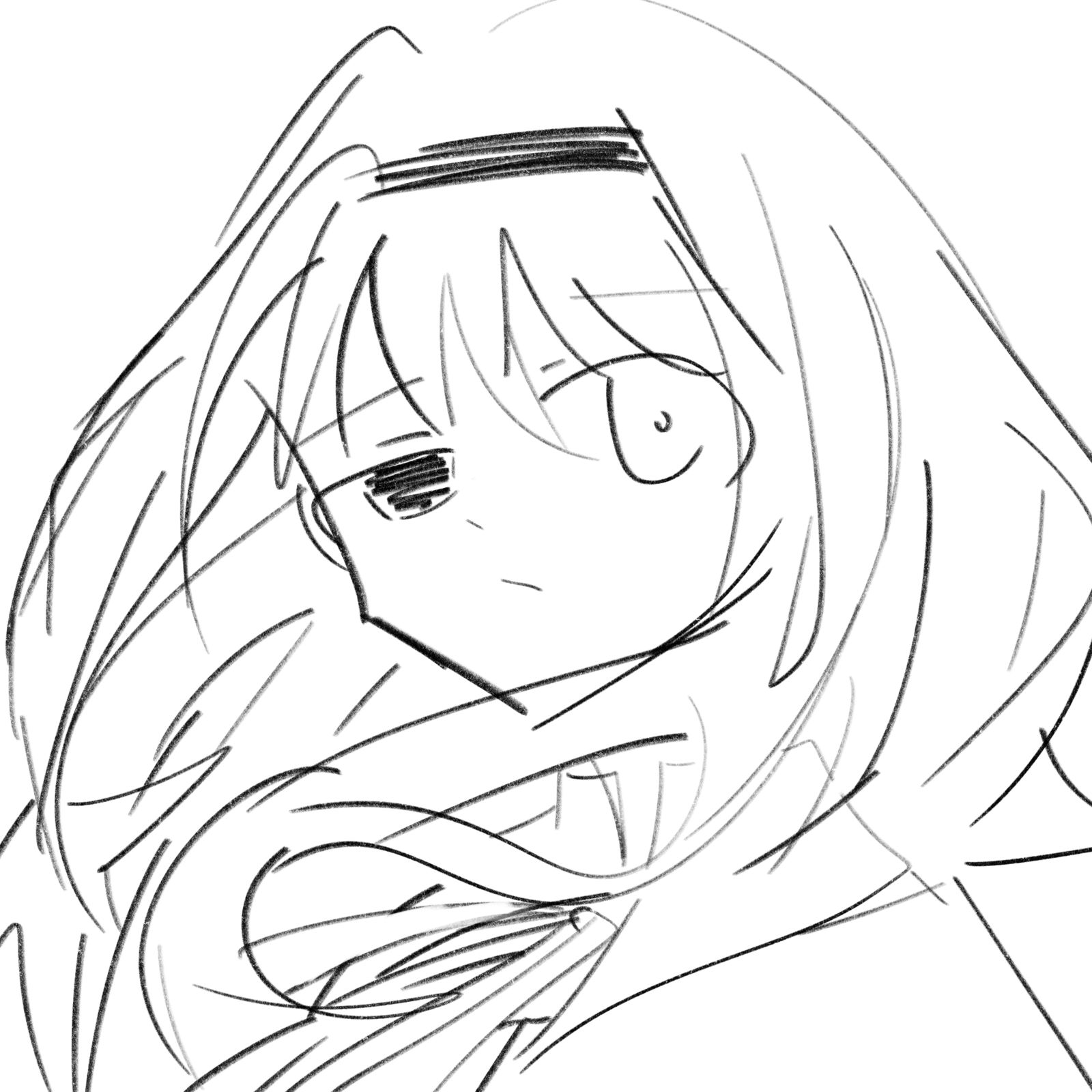 晓美焰摸鱼头像同人高清图