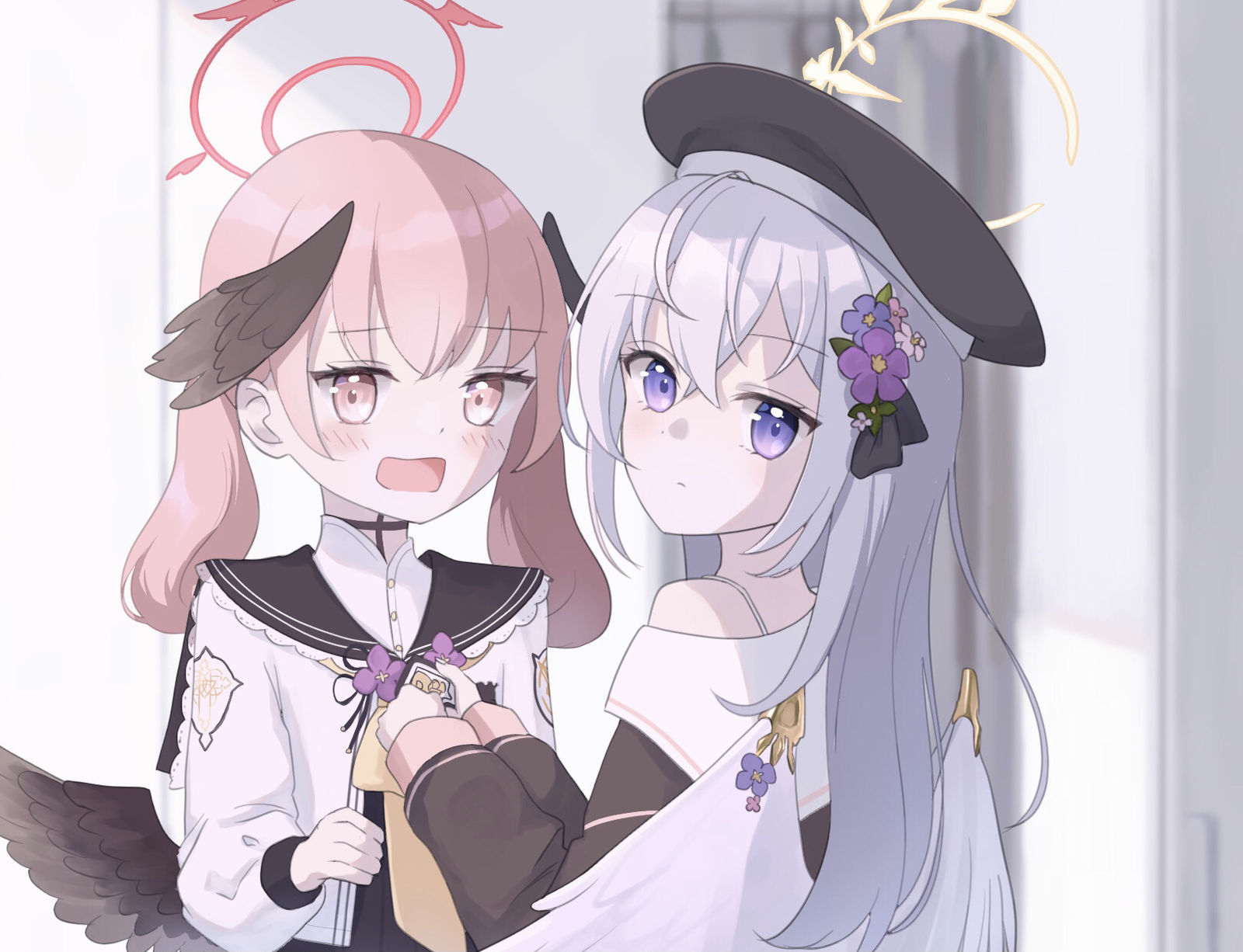 コハル&アズサ插画图片壁纸