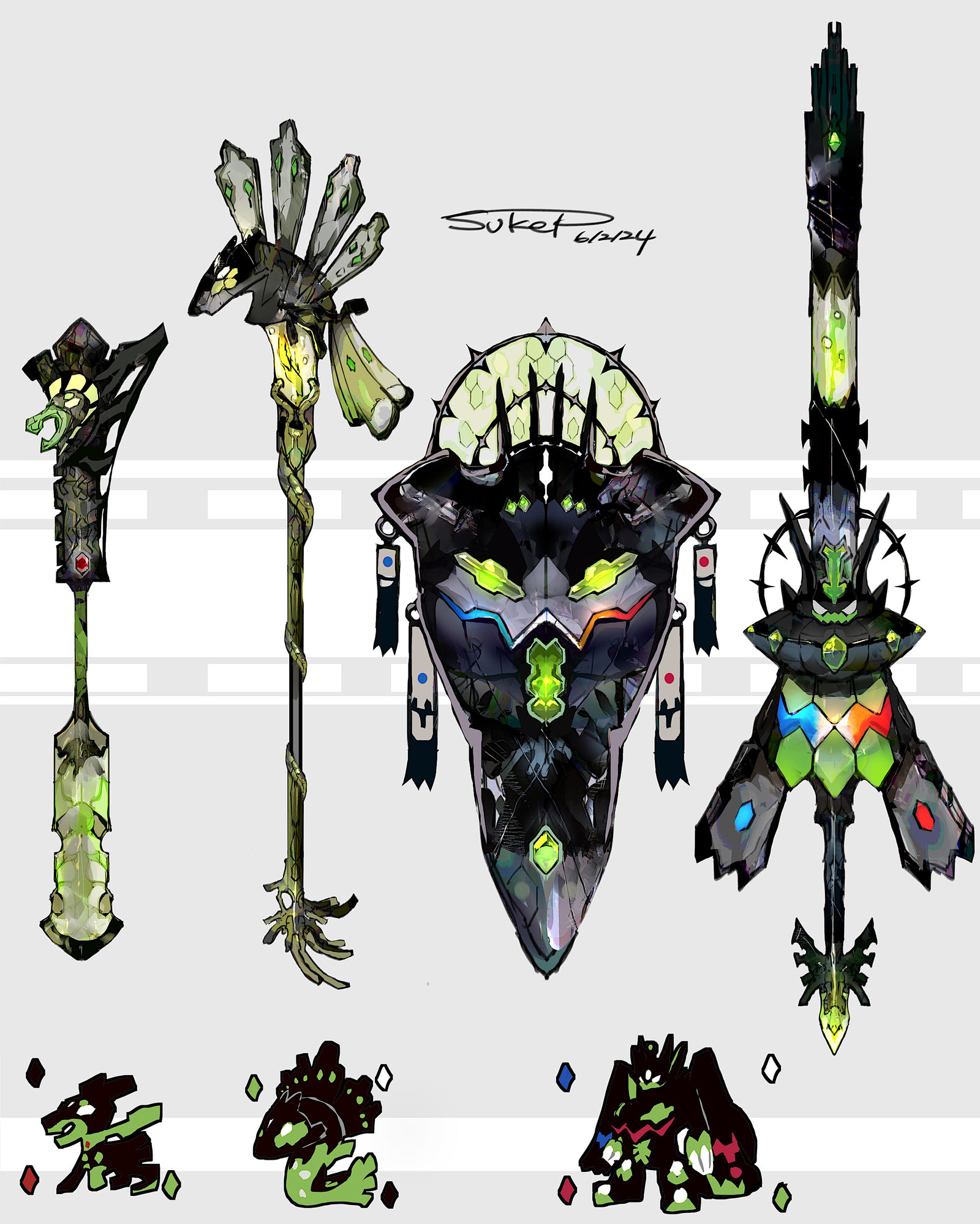 ジガルデモチーフの武器（ポケモン）