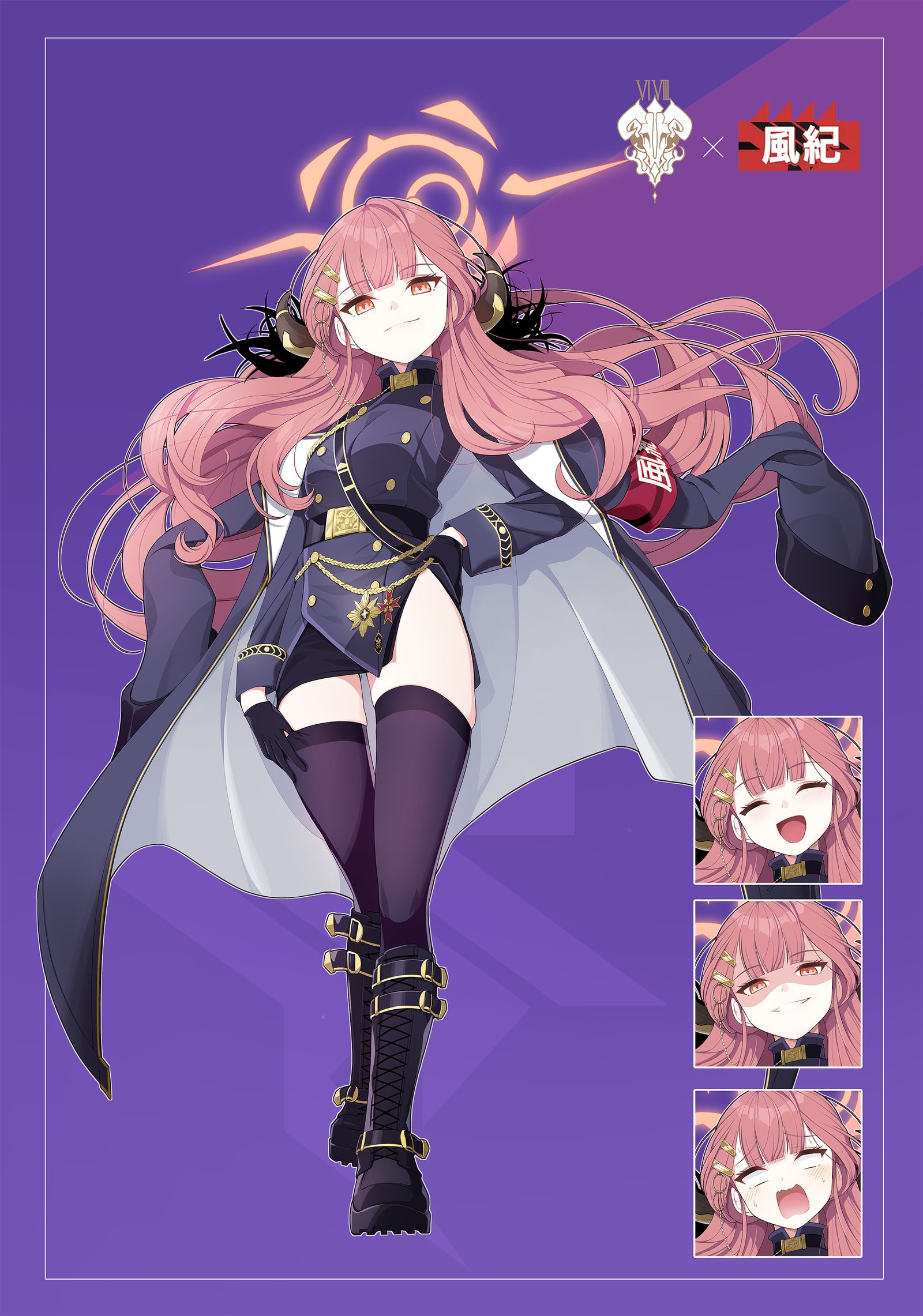 風紀委員会+陸八魔アル插画图片壁纸