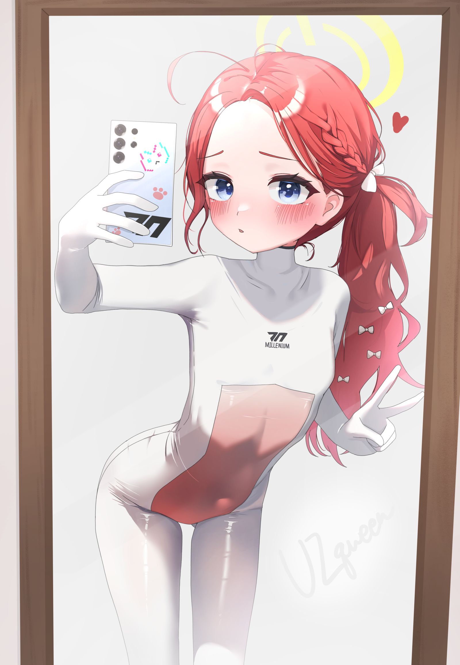 selfie ユズ插画图片壁纸