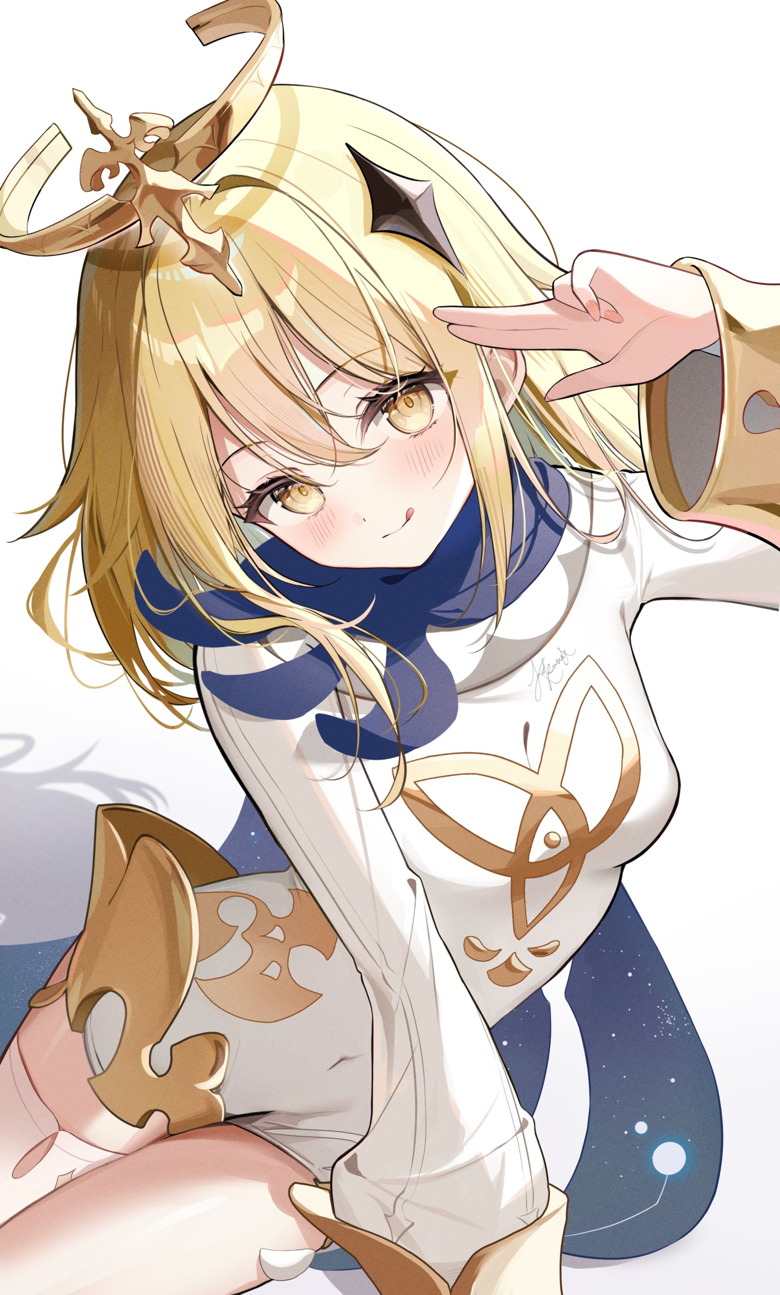 Lumine dressing up as Paimon~插画图片壁纸