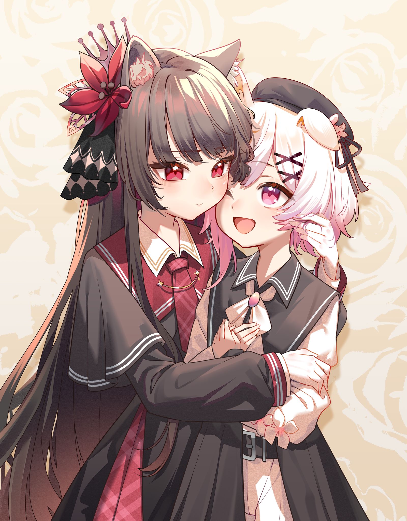 猫猫狗狗插画图片壁纸