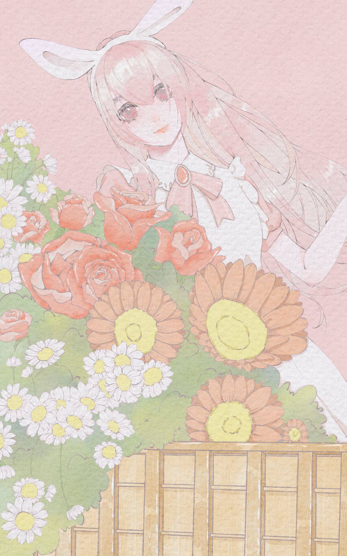 少女与花头像同人高清图