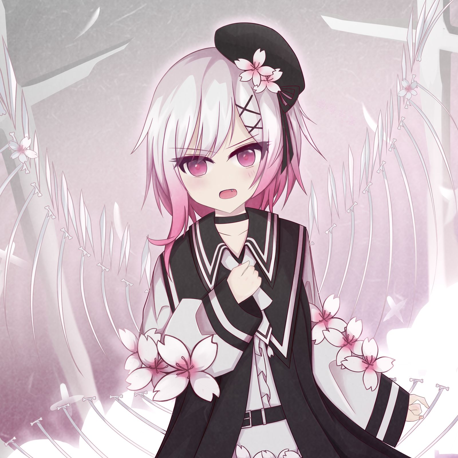 粉色小狗插画图片壁纸