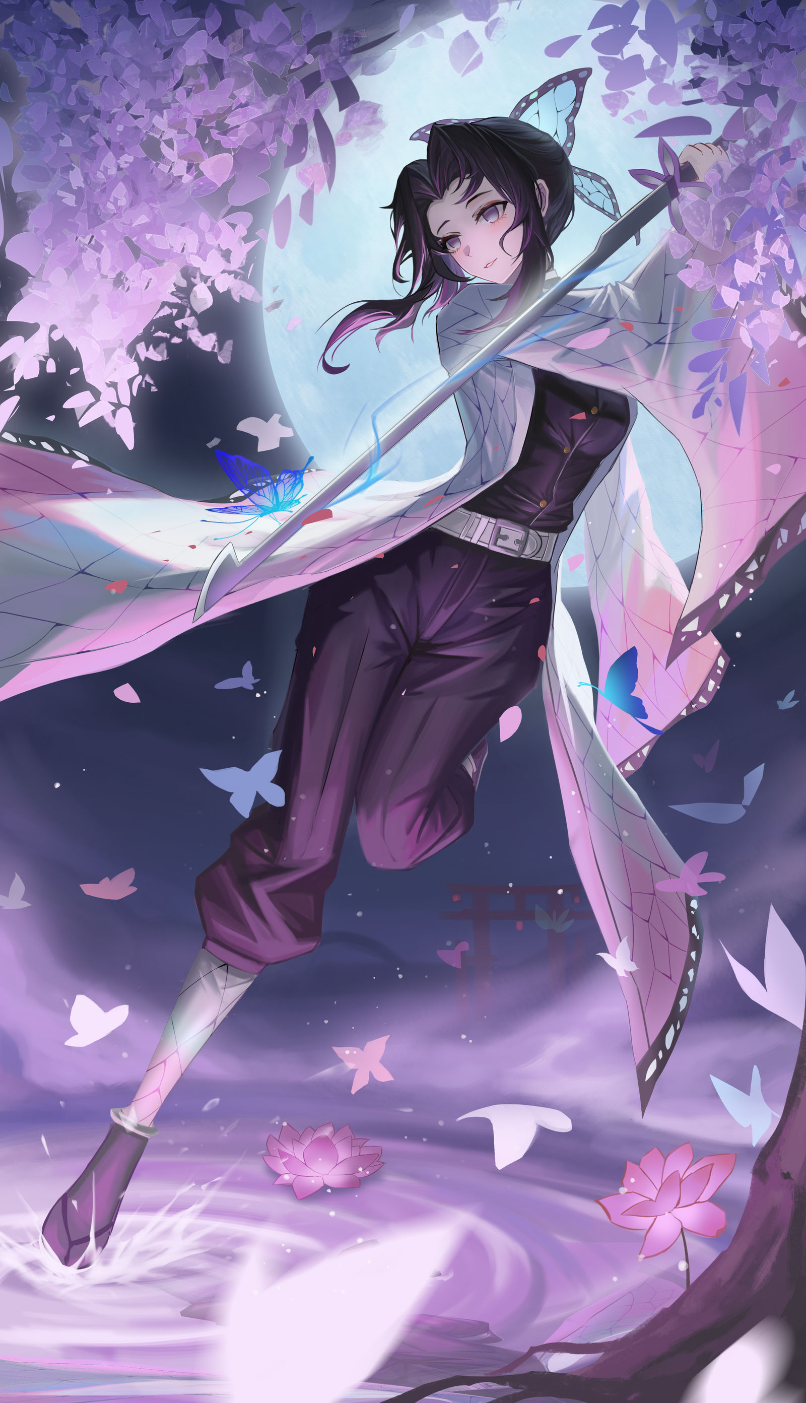 蝴蝶忍头像同人高清图