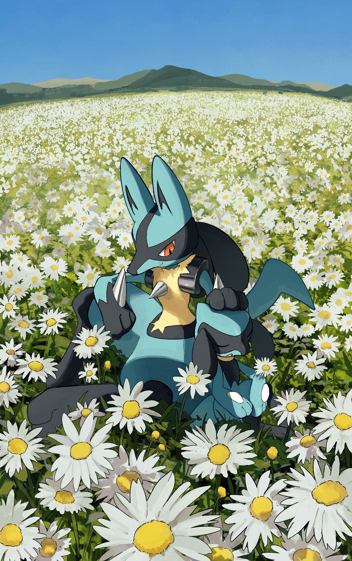 花畑-宝可梦鲁卡力欧